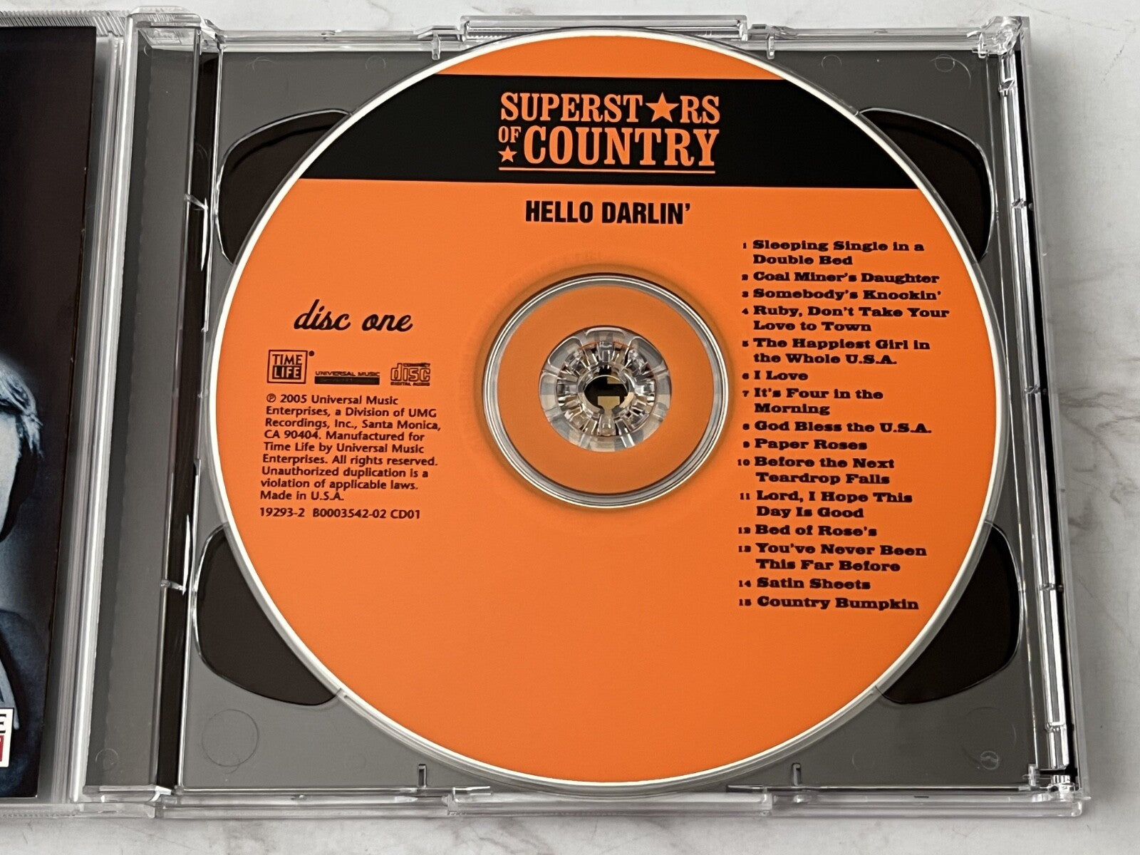 B.J. Thomas, Barbara Mandrell, Loretta Lynn, Marie Osmond, Various – Time Life Music Superstars Of Country Hello Darlin' 2 (2005)