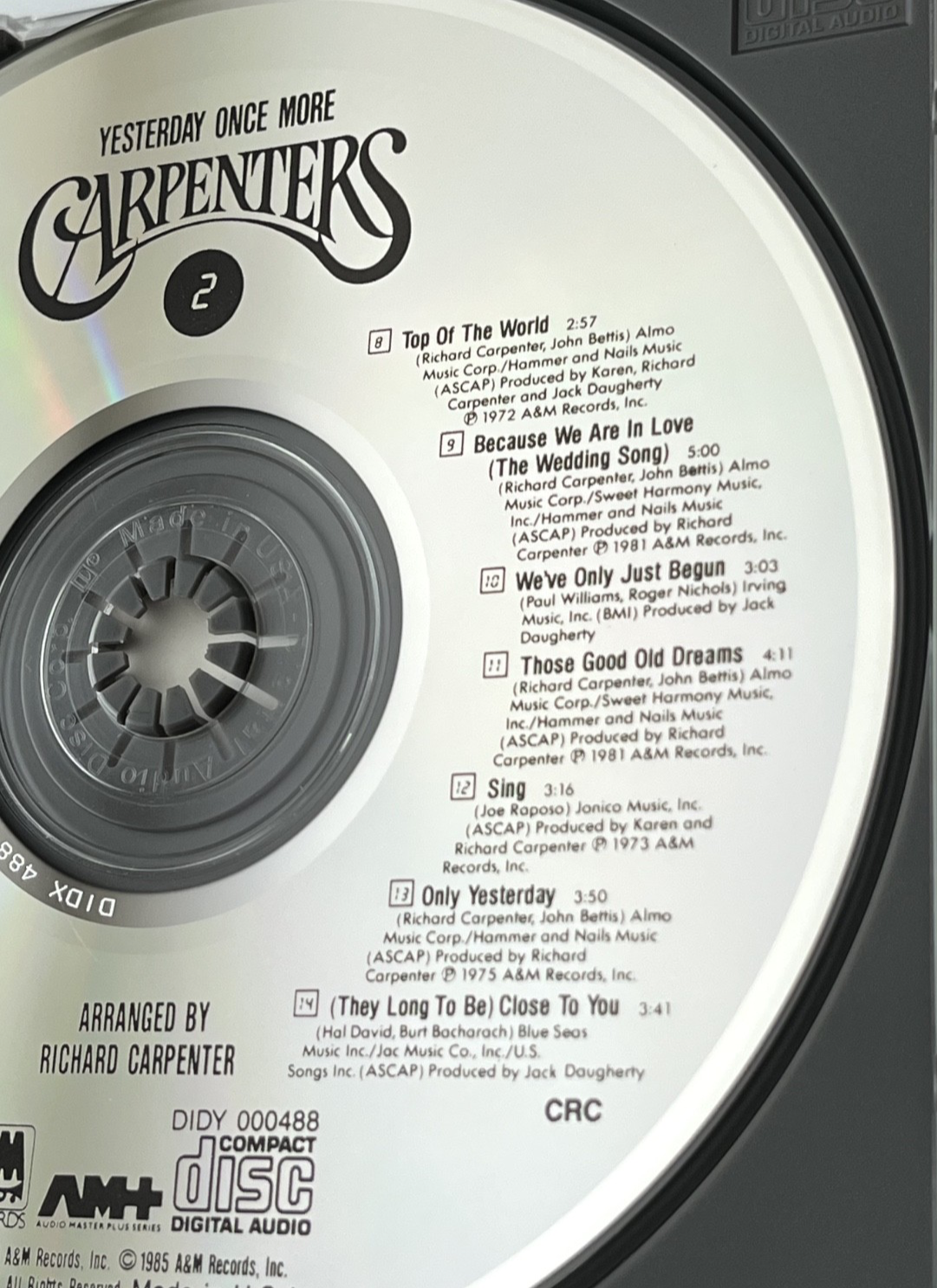 Carpenters – Yesterday Once More