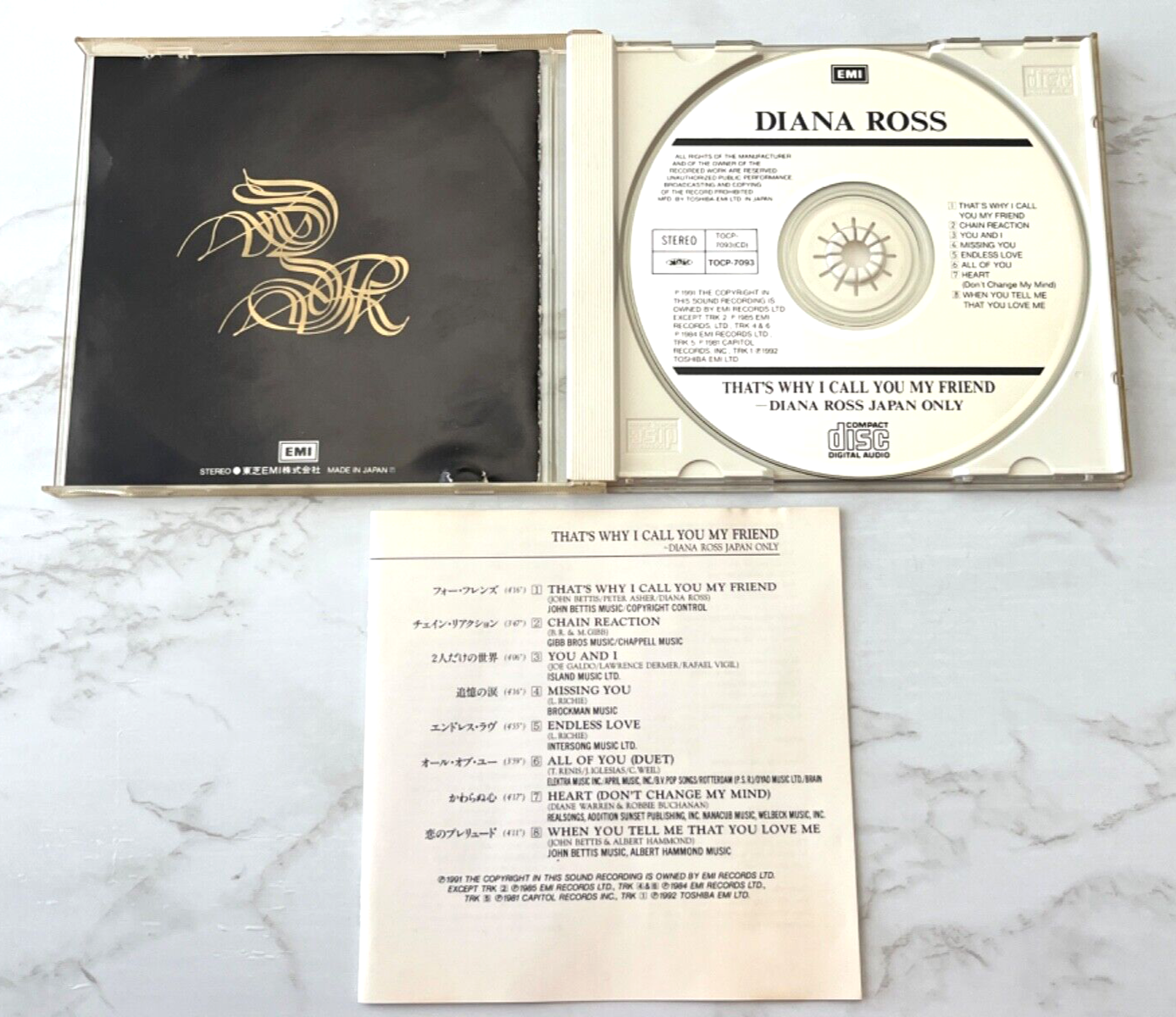 Diana Ross – That's Why I Call You My Friend (1992) [JAPAN PRESS]
