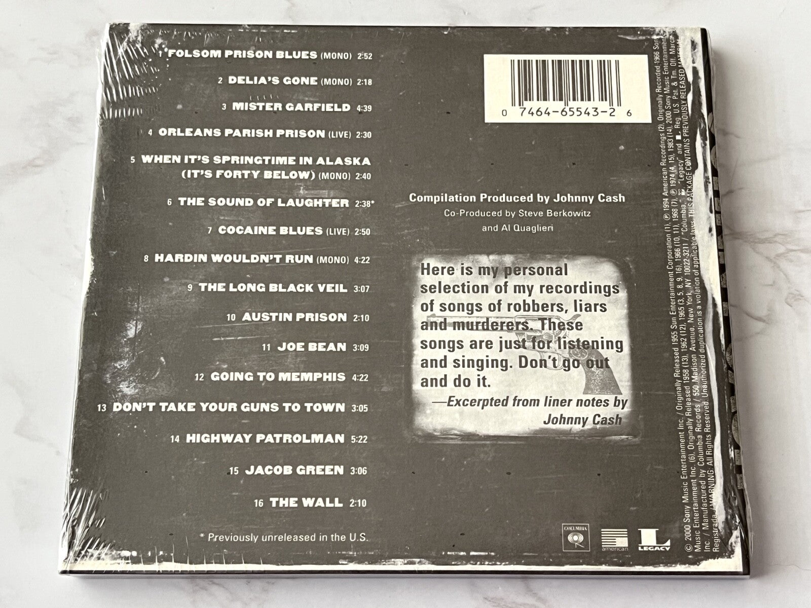 Johnny Cash – Murder (Digipak) (2000)