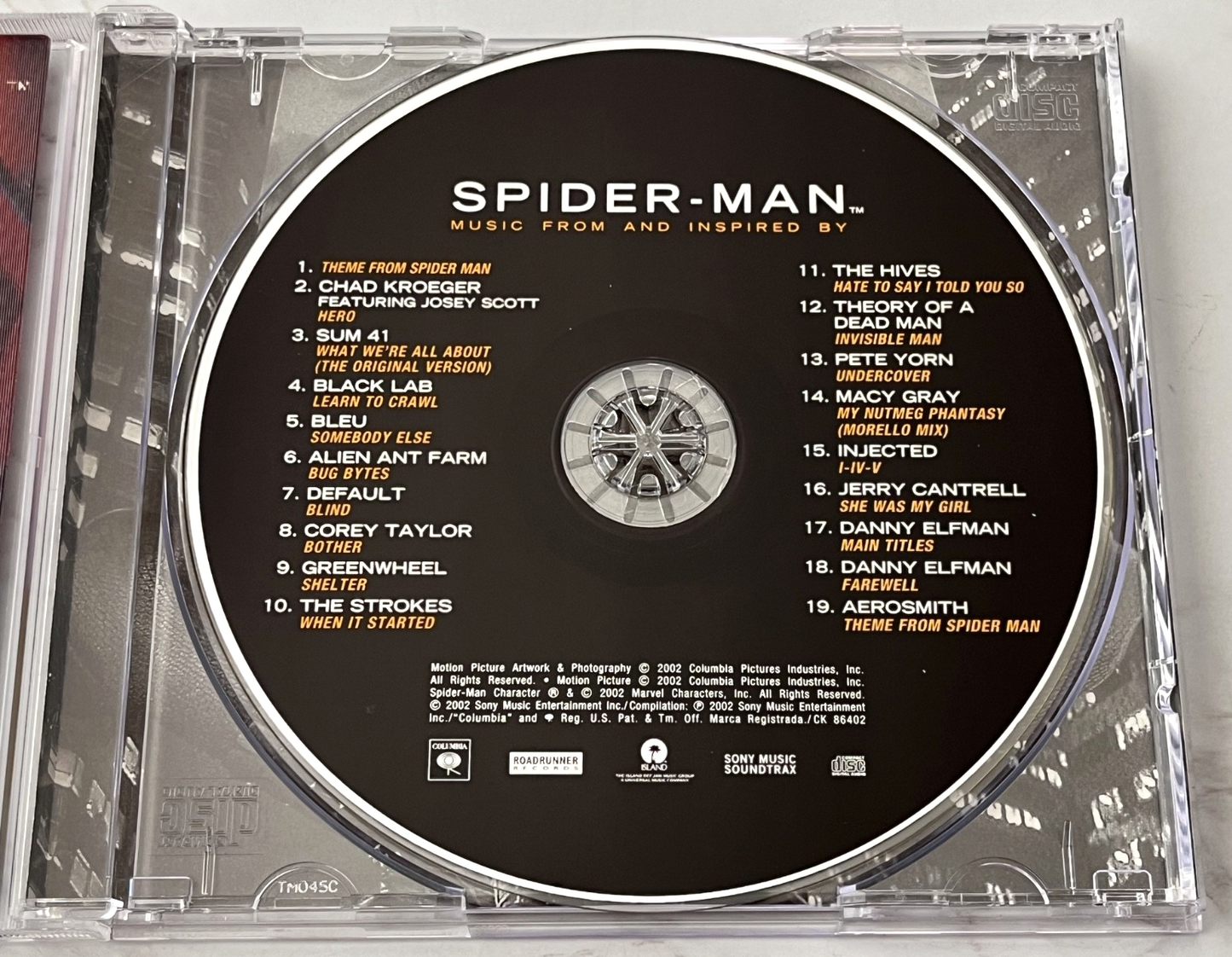 Aerosmith, The Strokes, Various, Corey Taylor, The Hives – Spider Man Music From And Inspired By (2002)