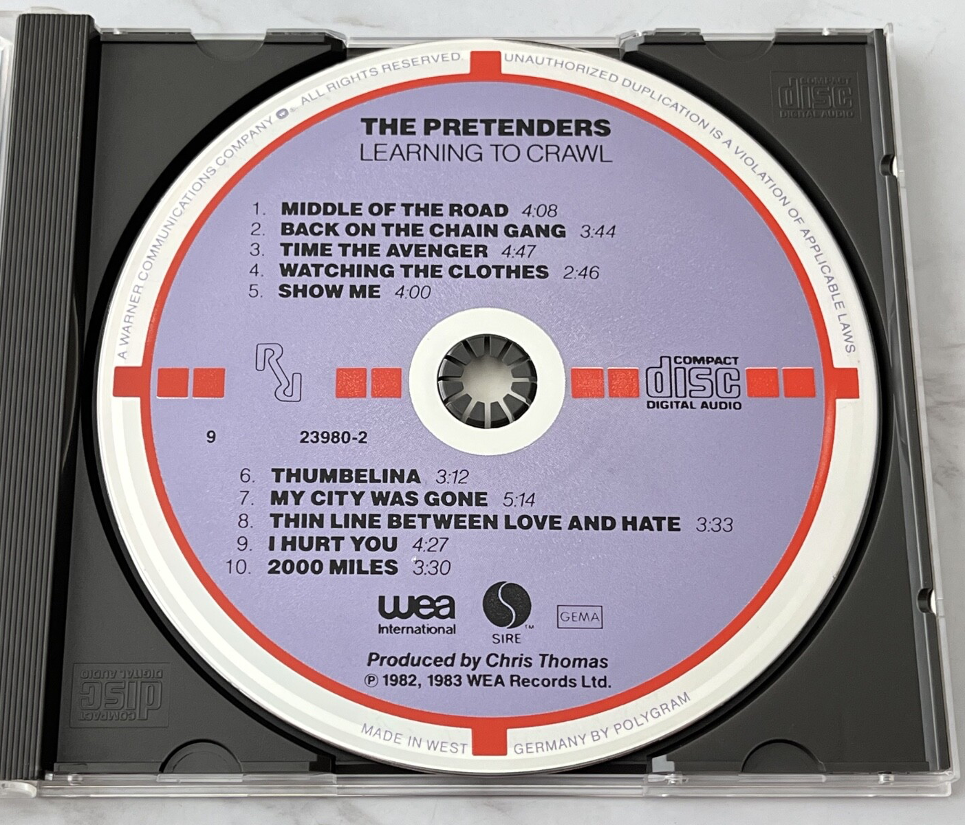 The Pretenders – Learning To Crawl [GERMAN PRESS]