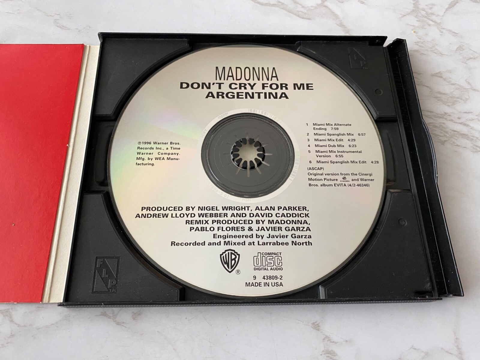 Madonna – Don't Cry For Me Argentina (Maxi Single) (1997)