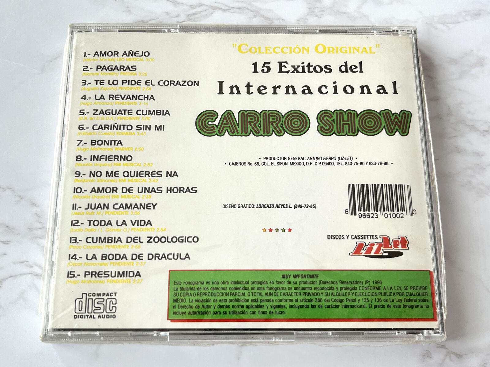 Internacional Carro Show – 15 Exitos (1996)