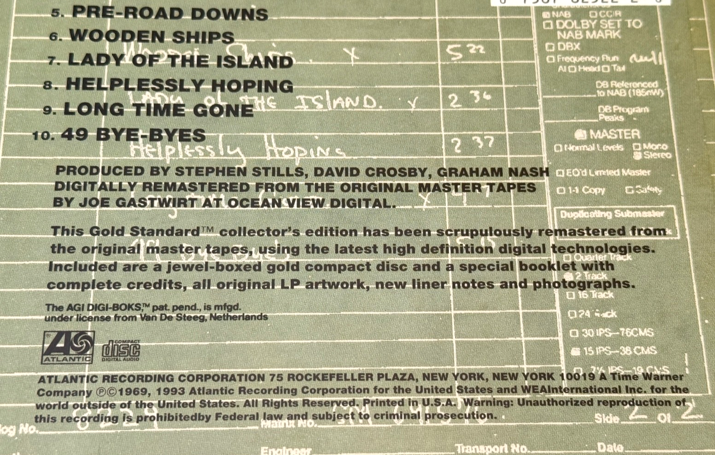 Crosby, Stills & Nash – Crosby, Stills & Nash (1993)