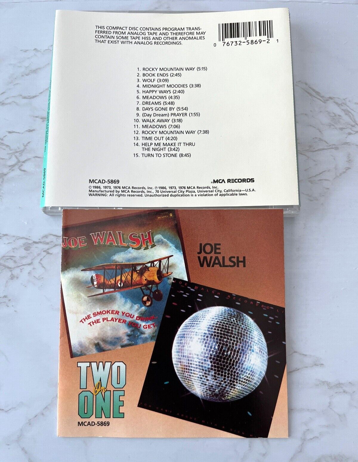 Joe Walsh – The Smoker You Drink/You Can't Argue (1986) [JAPAN PRESS]