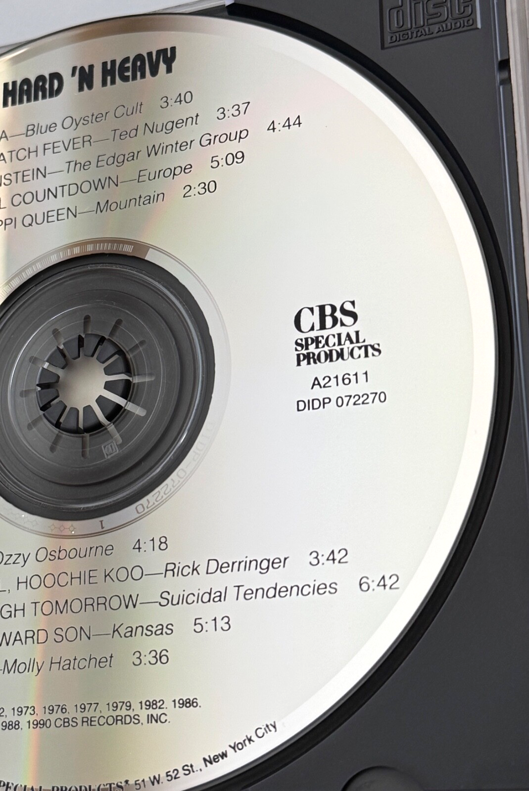 Blue Oyster Cult, Kansas, Molly Hatchet, Ozzy Osbourne, Ted Nugent – Hard N Heavy (1990)