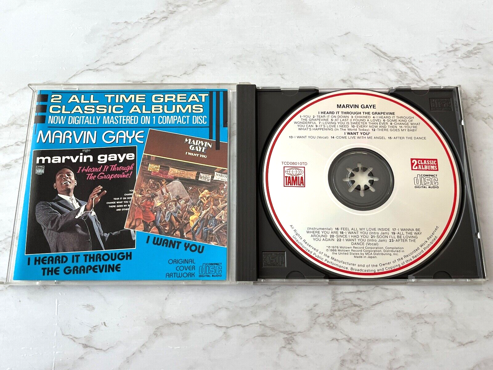 Marvin Gaye – I Heard It Through The Grapevine / I Want You (1986) [JAPAN PRESS]