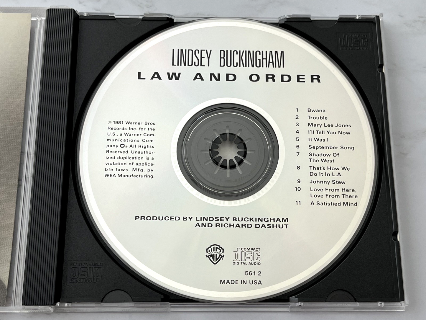 Lindsey Buckingham – Law And Order