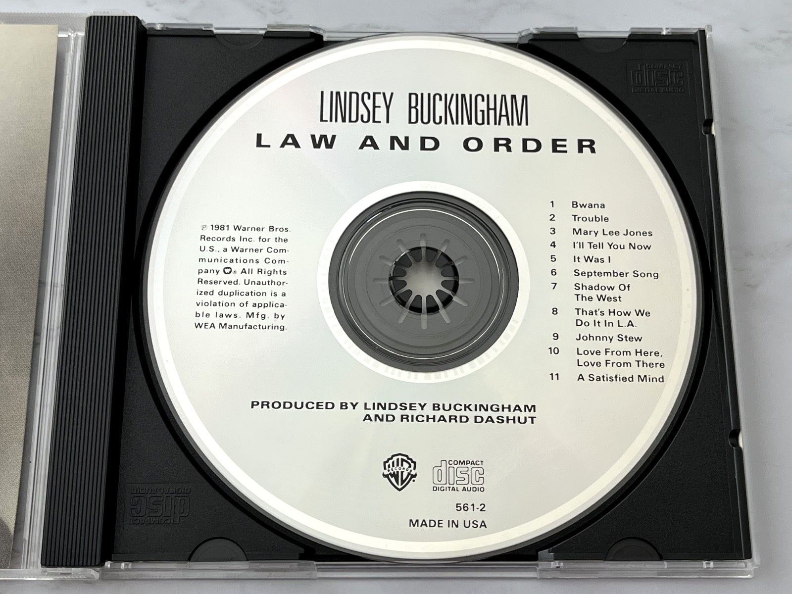 Lindsey Buckingham – Law And Order