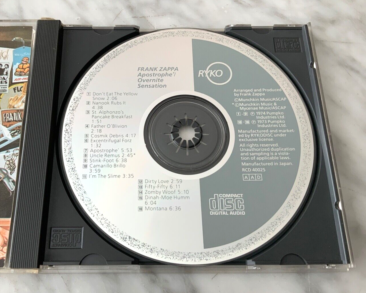 Frank Zappa – Apostrophe/Overnite Sensation (1986) [JAPAN PRESS]