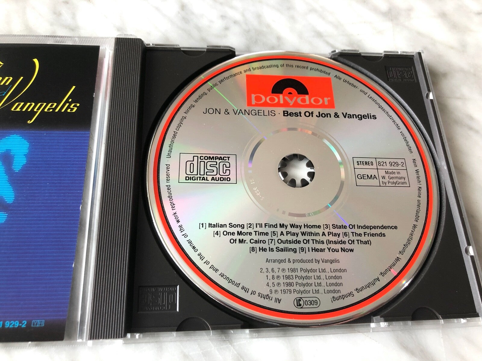 Vangelis – The Best Of John & Vangelis [GERMAN PRESS]