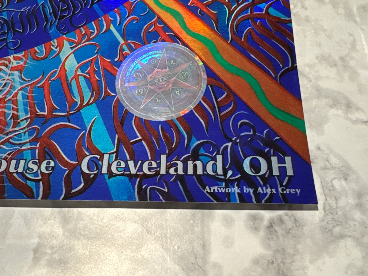 TOOL Concert Poster Cleveland OH 3/20/2022 Alex Grey Foil Numbered 481/850 RARE!