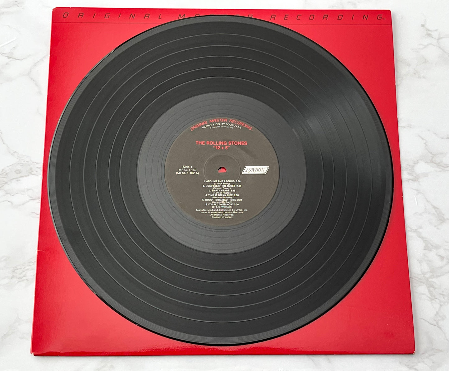 Rolling Stones 12 x 5 LP 1984 Mobile Fidelity Sound Lab MFSL 1-162 MADE IN JAPAN