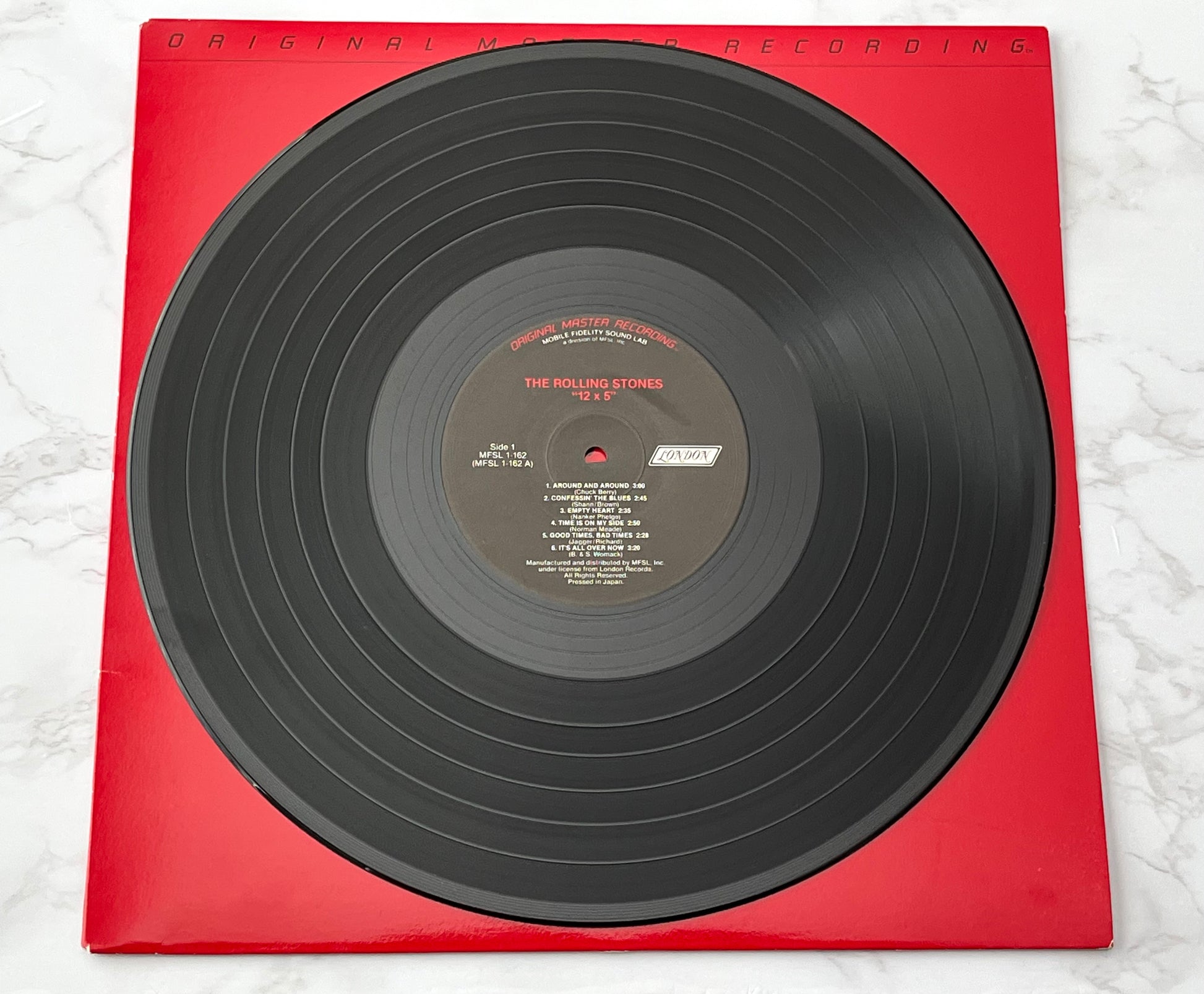 Rolling Stones 12 x 5 LP 1984 Mobile Fidelity Sound Lab MFSL 1-162 MADE IN JAPAN