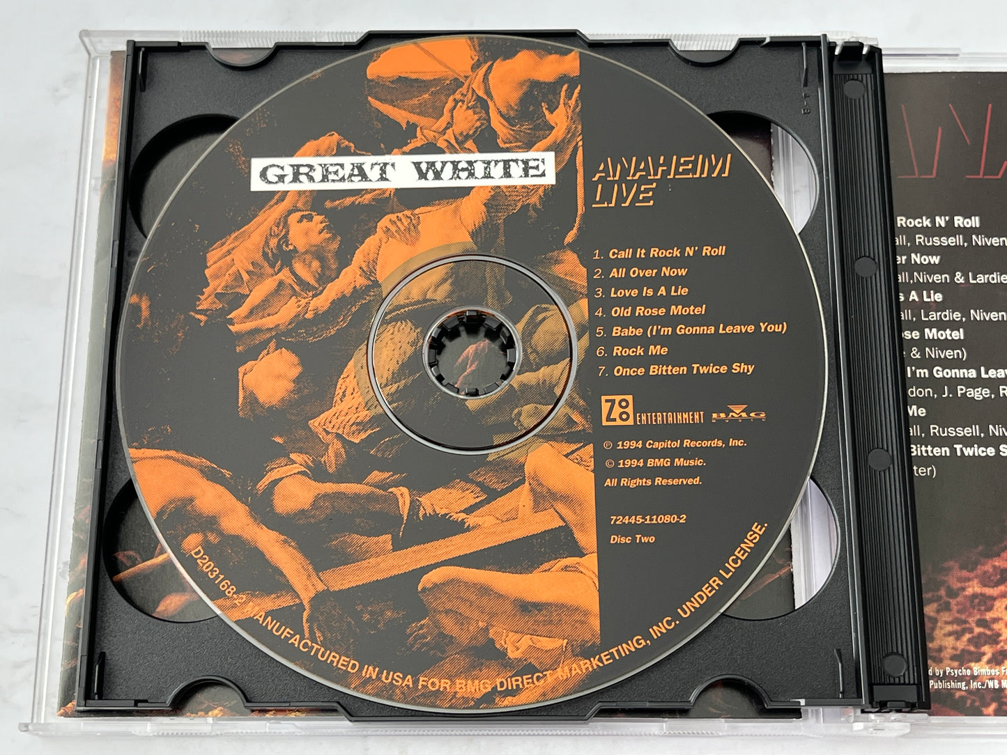 Great White – Sail Away / Anaheim Live (2-CD Set) (1994)