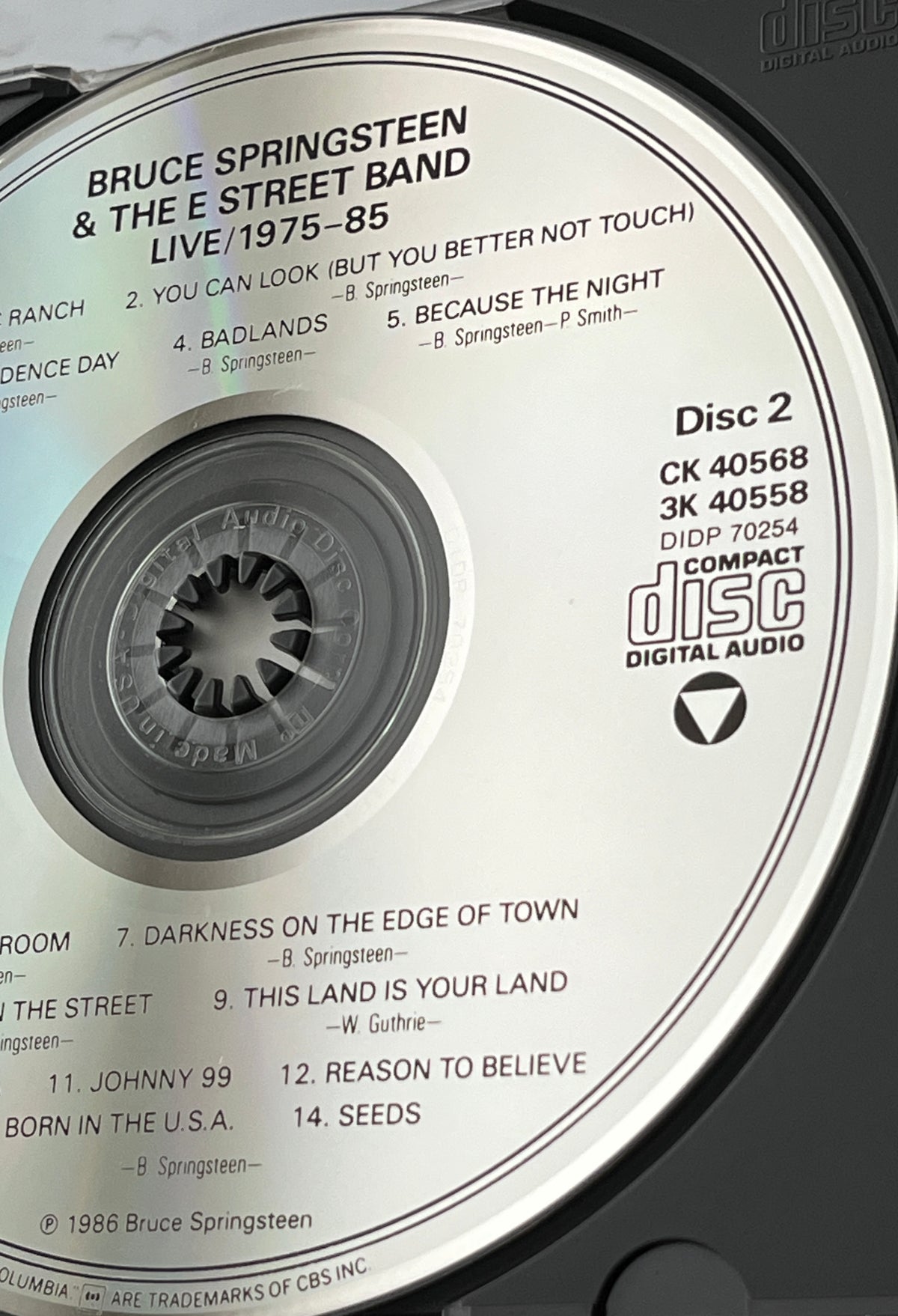 Bruce Springsteen & The E Street Band – Live/1975-85 (3-CD Set) (1986) [DADC PRESS]