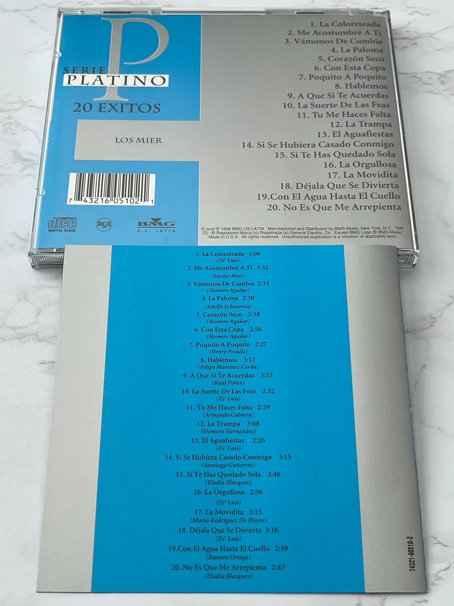 Los Mier – Serie Platino: 20 Éxitos (1998)