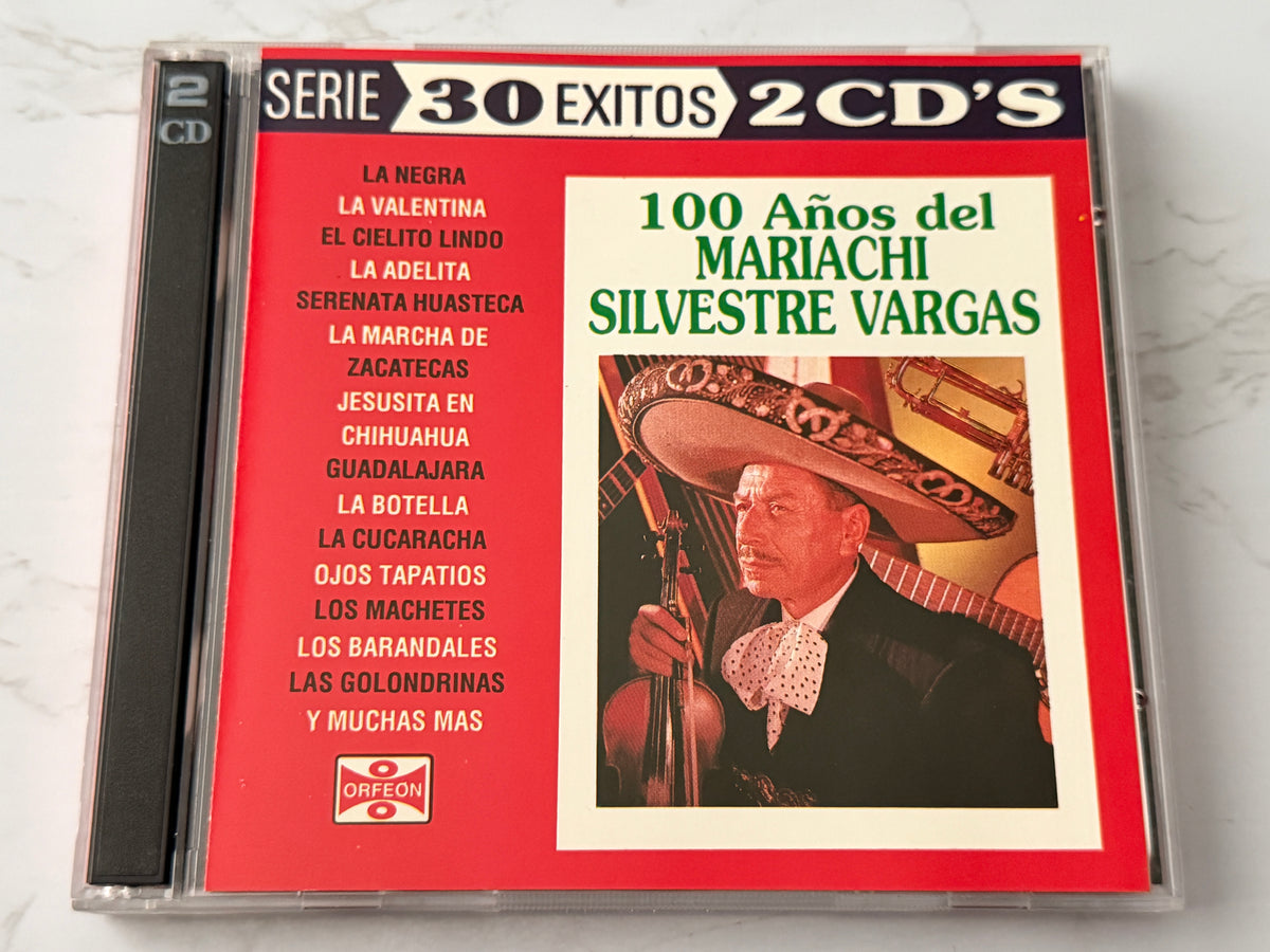 Mariachi Silvestre Vargas – 100 Anos Del Mariachi - Serie 30 Exitos (2-CD Set) (1998)
