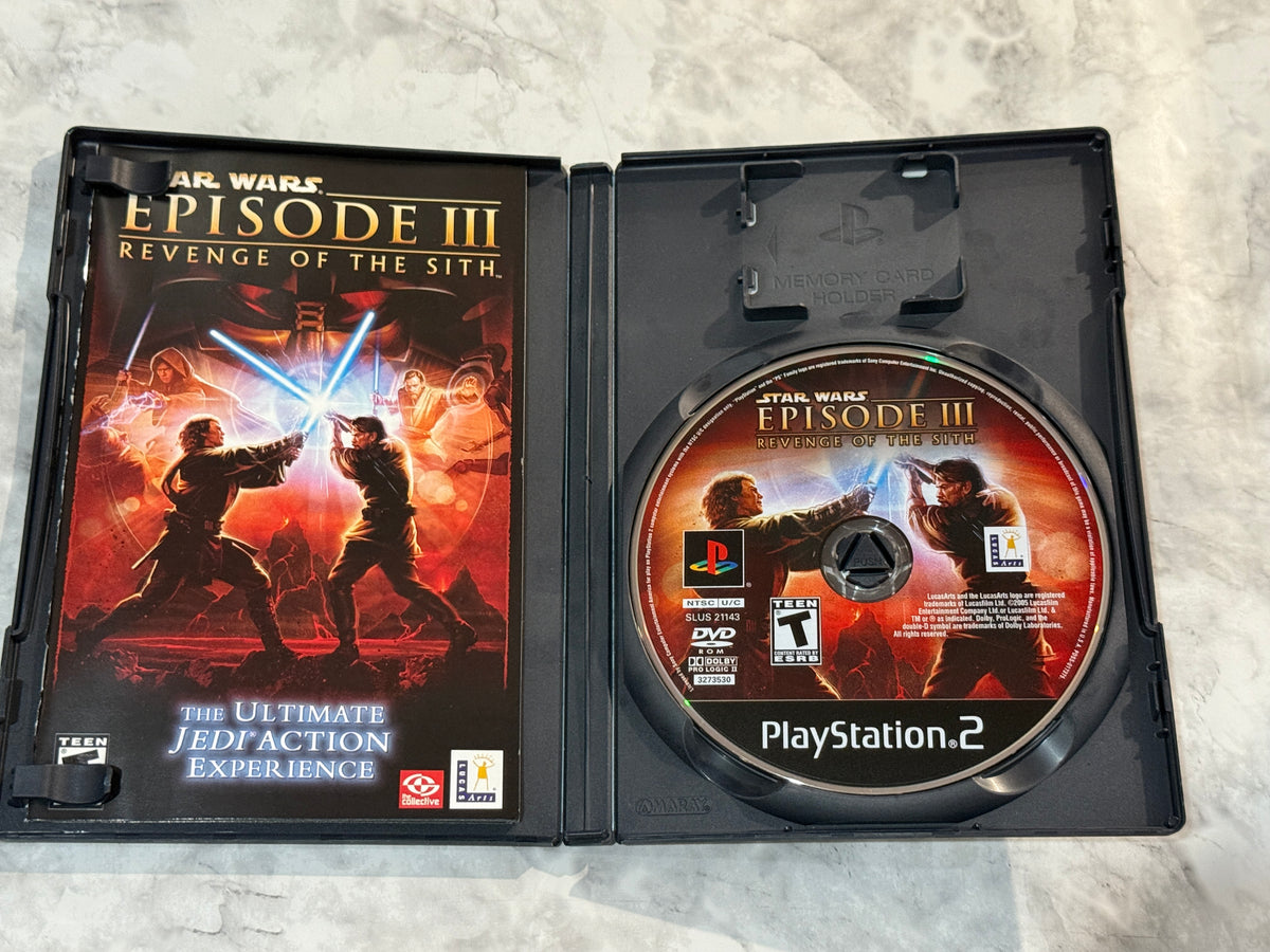 Star Wars Episode III Revenge Of The Sith PS2 CIB Complete w/Manual LucasArts