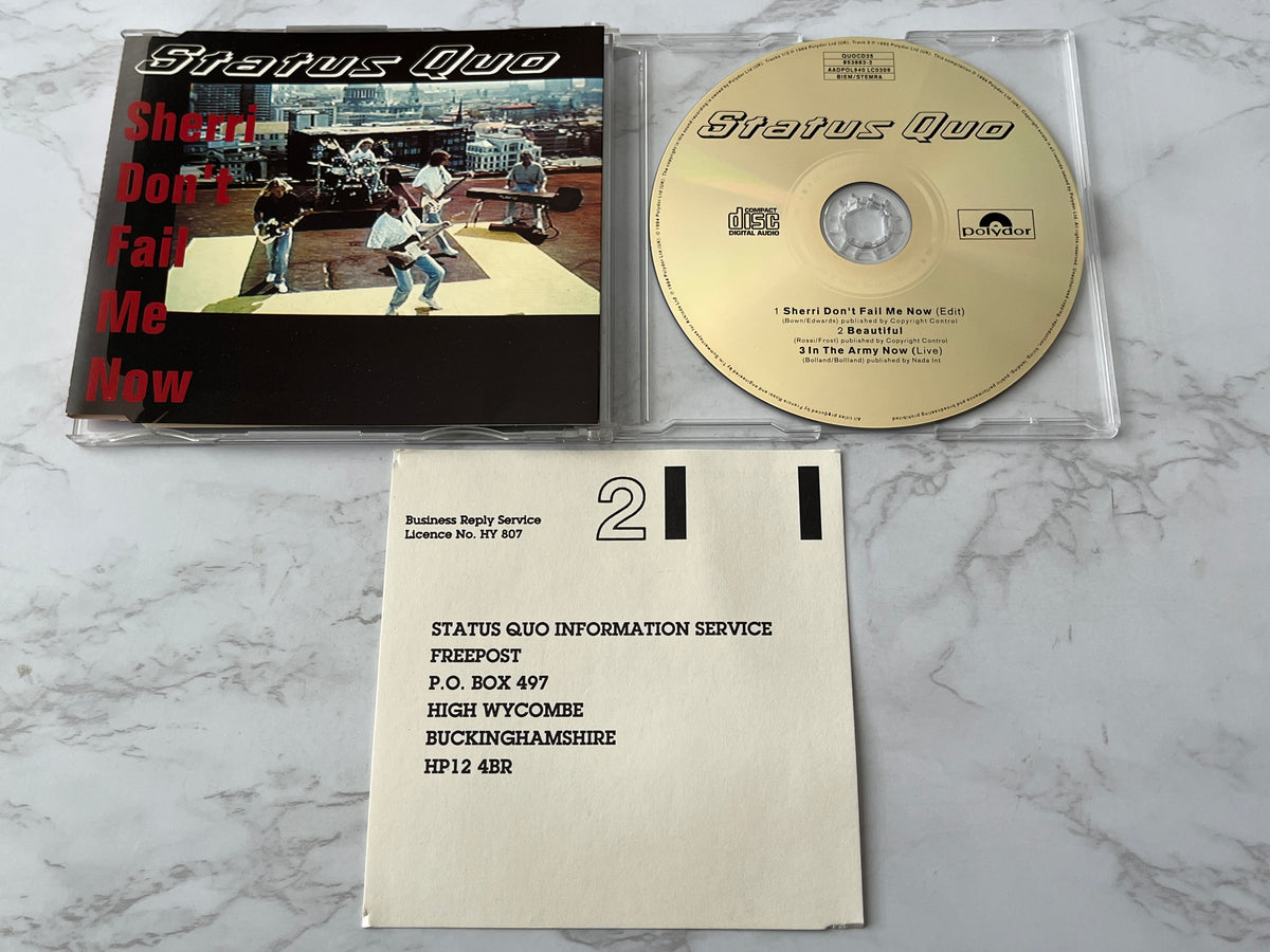 Status Quo – Sherri Don't Fail Me Now (CD Single) (1994) [UK PRESS]
