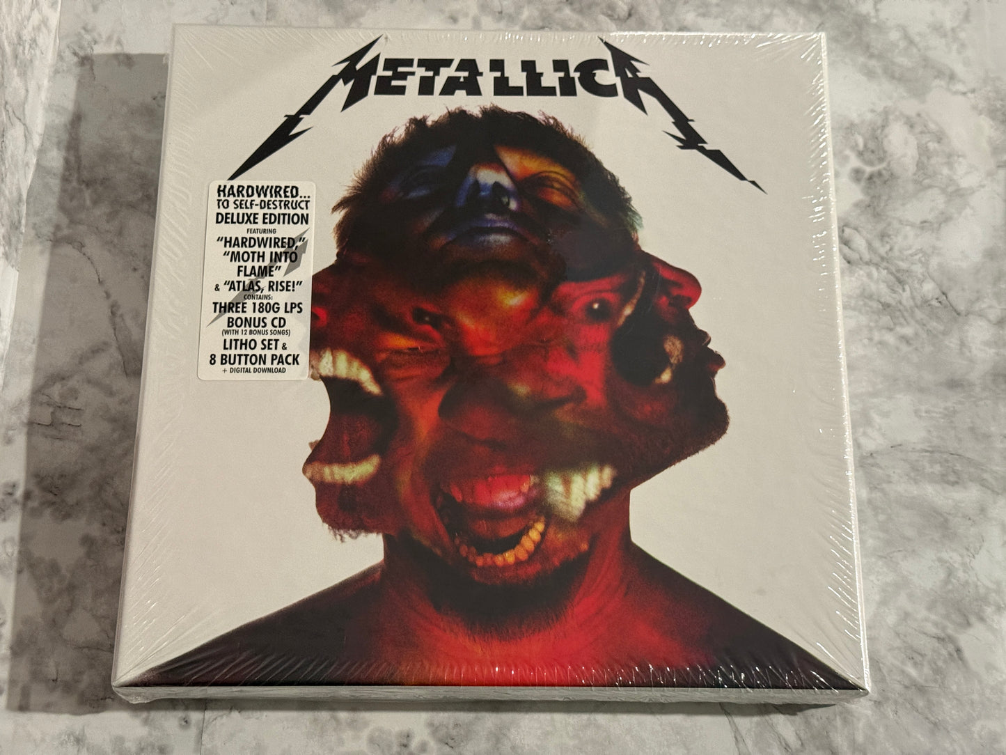 Metallica Hardwired To Self-Destruct 3 LP SEALED Deluxe w/PROMO Slipmat+Sticker!