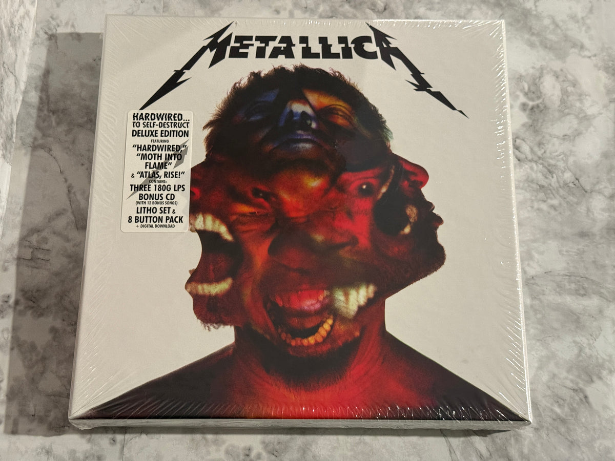Metallica Hardwired To Self-Destruct 3 LP SEALED Deluxe w/PROMO Slipmat+Sticker!
