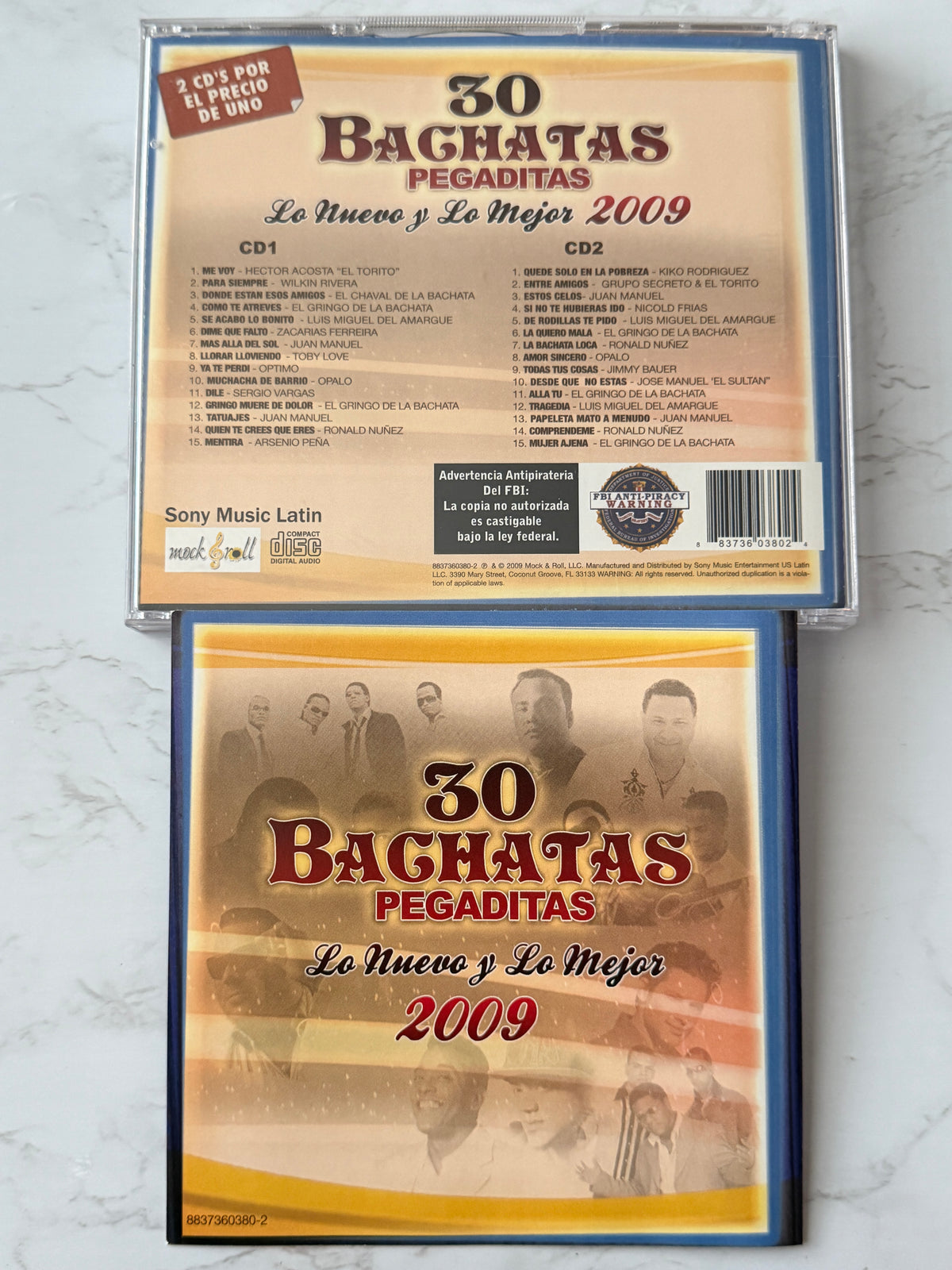30 Bachatas Pegaditas - Lo Nuevo y Lo Mejor 2009 (2-CD Set) (2009)