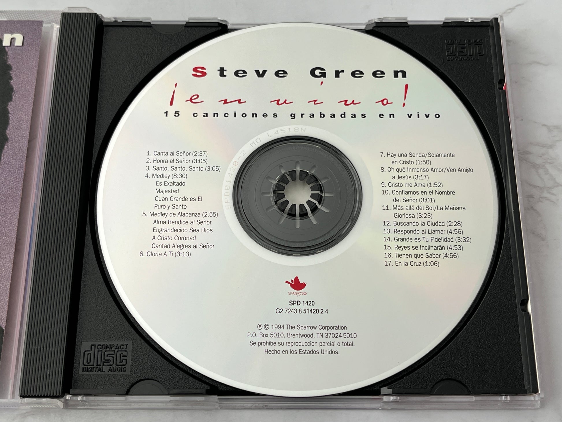 Steve Green – ¡En Vivo! (17 Canciones Grabadas en Vivo) (1994)