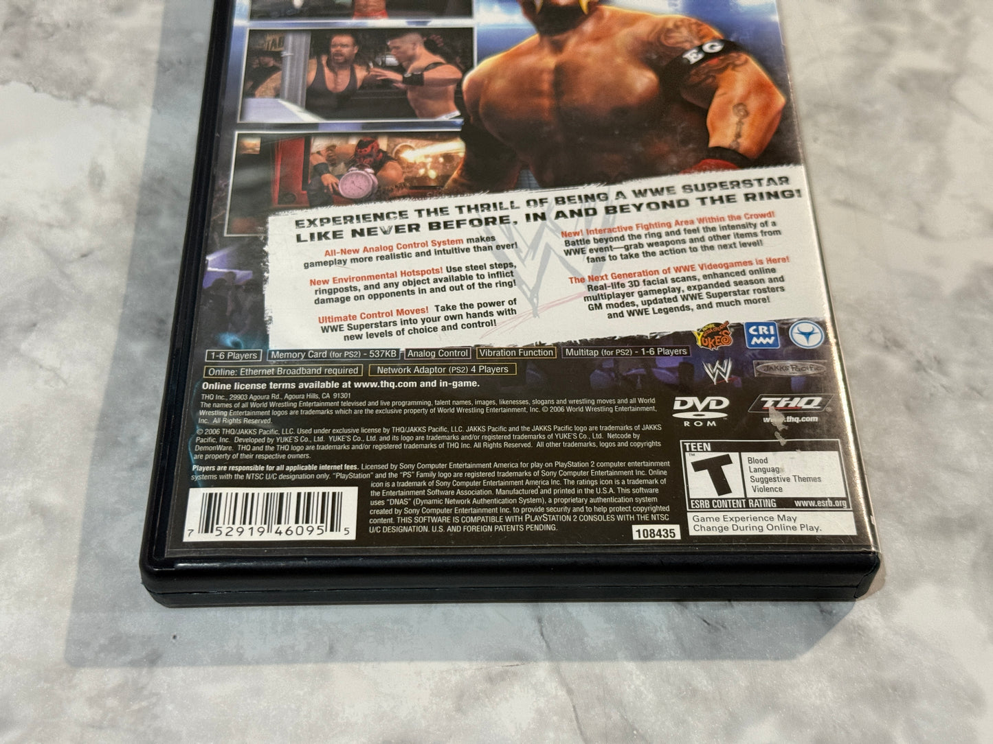 WWE SmackDown vs Raw 2007 PS2 CIB Complete w/Manual THQ Black Label