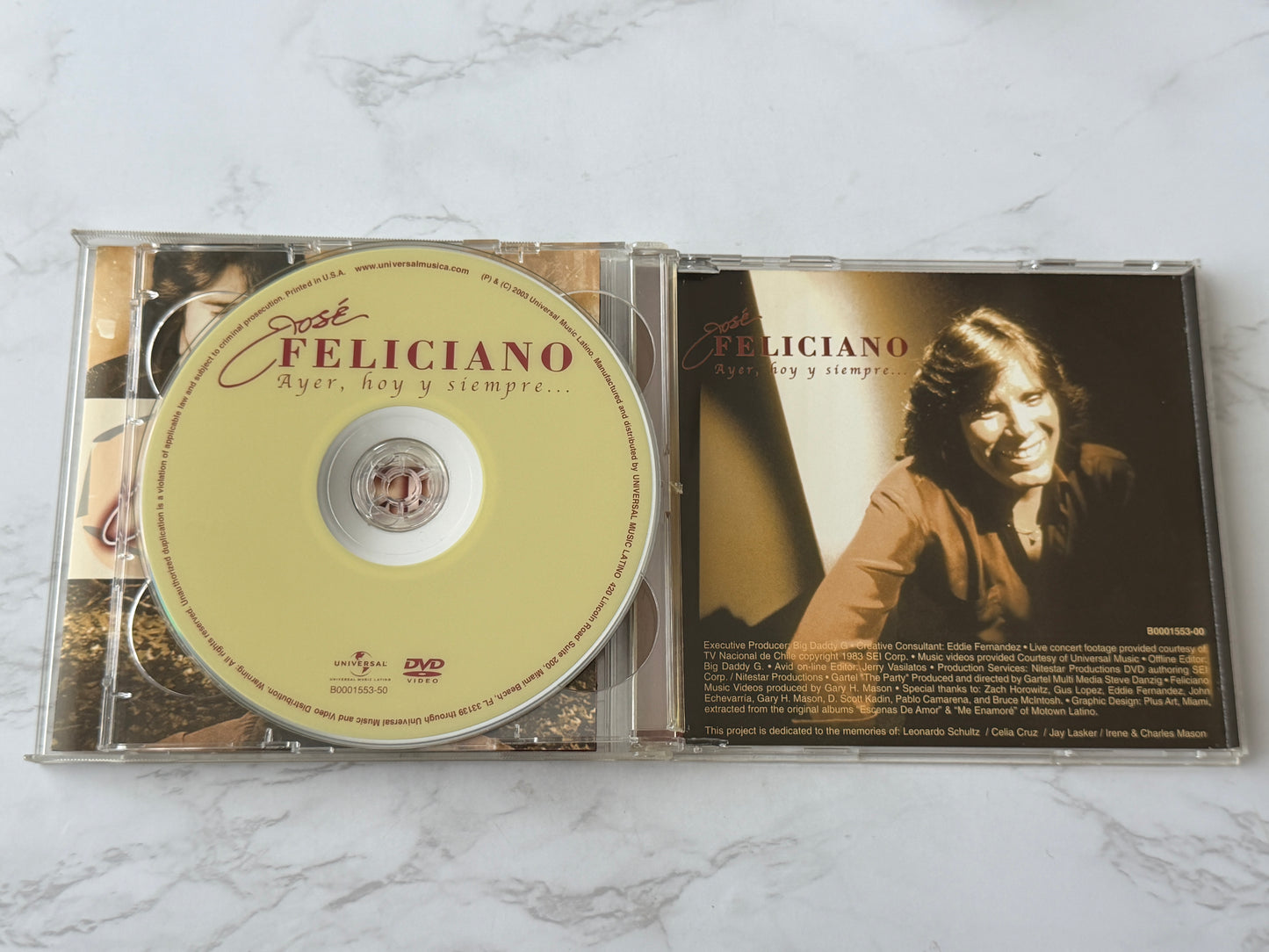 José Feliciano – Ayer, Hoy Y Siempre... (CD + DVD) (2003)