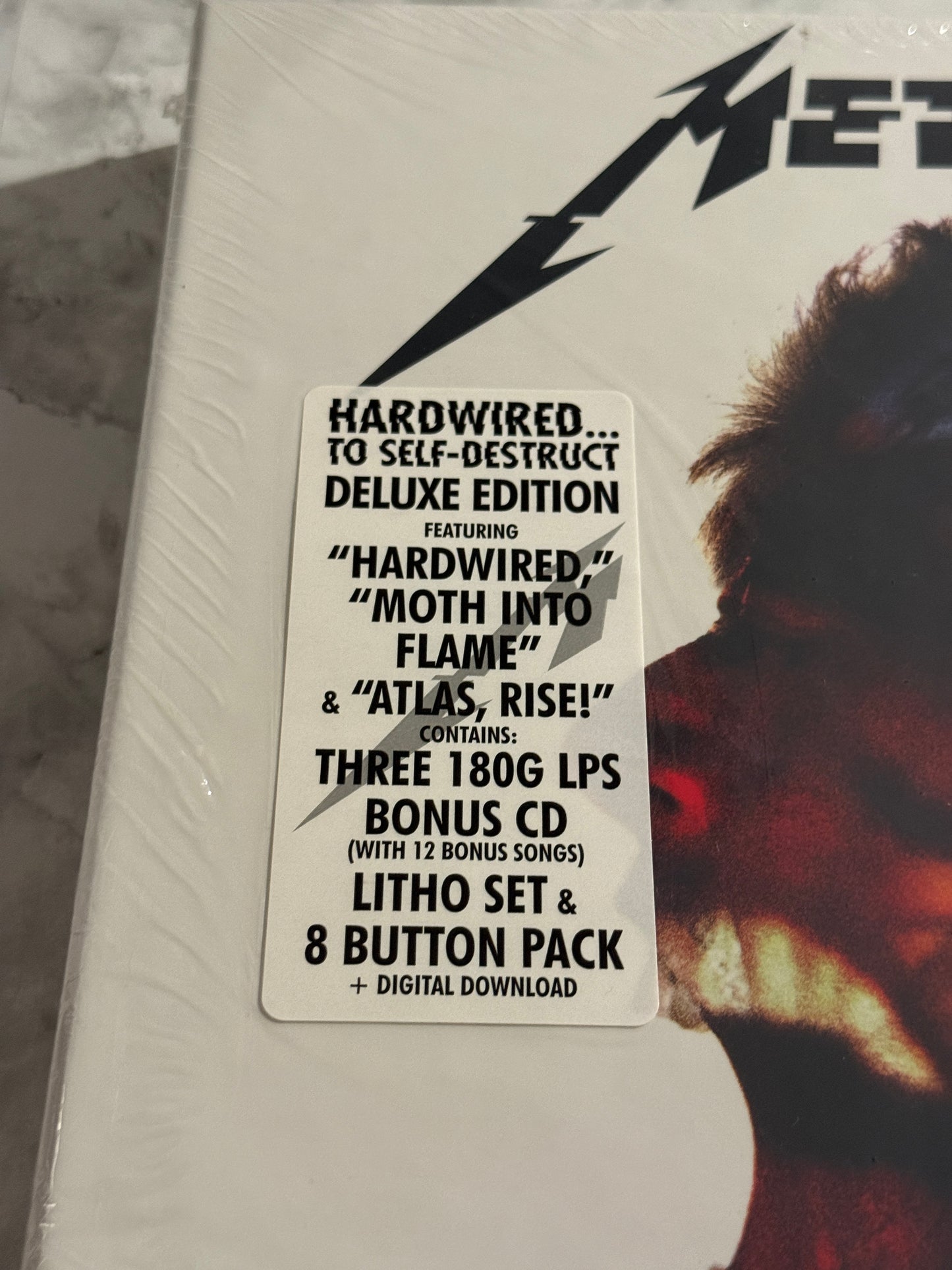 Metallica Hardwired To Self-Destruct 3 LP SEALED Deluxe w/PROMO Slipmat+Sticker!