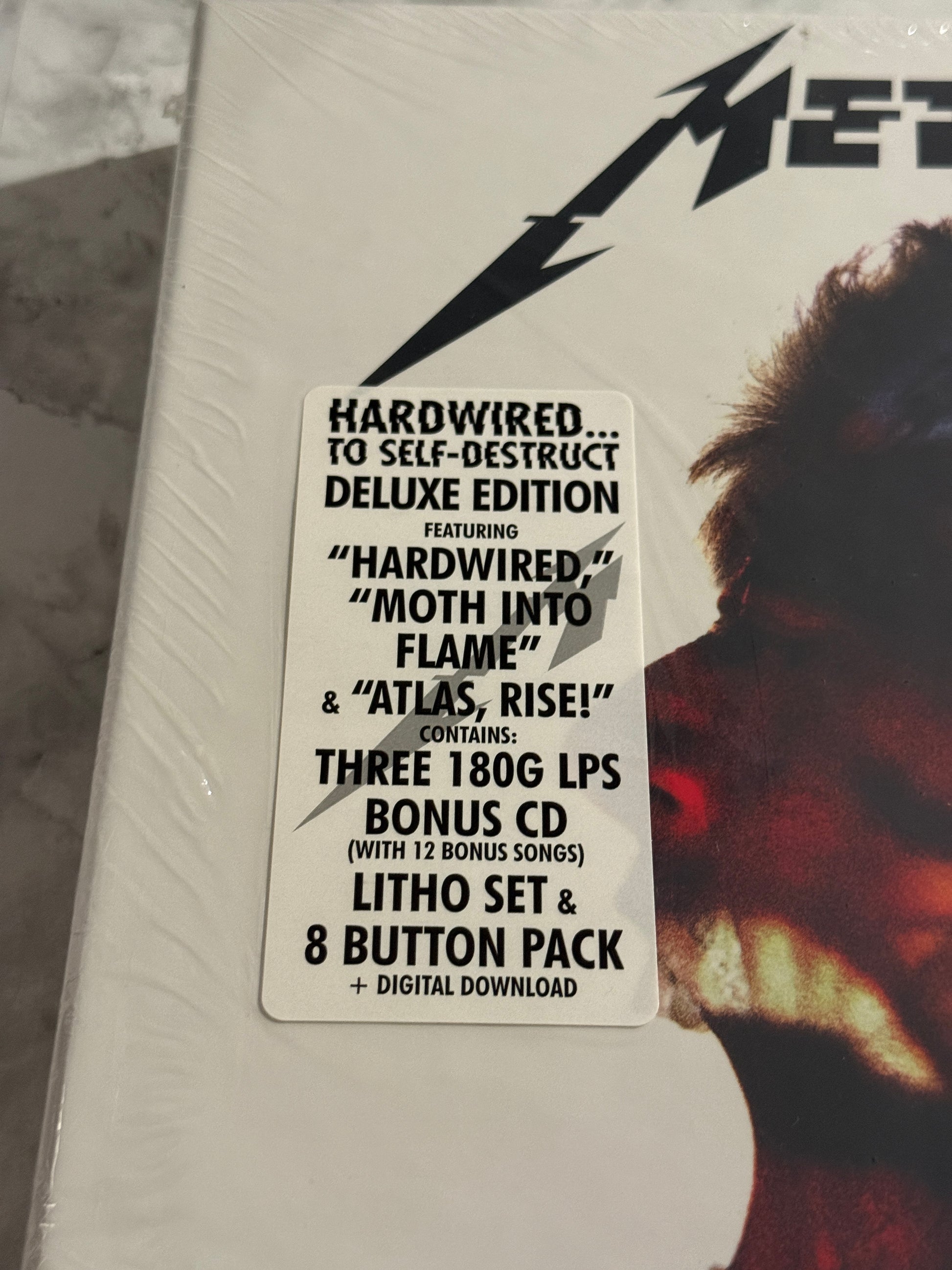 Metallica Hardwired To Self-Destruct 3 LP SEALED Deluxe w/PROMO Slipmat+Sticker!