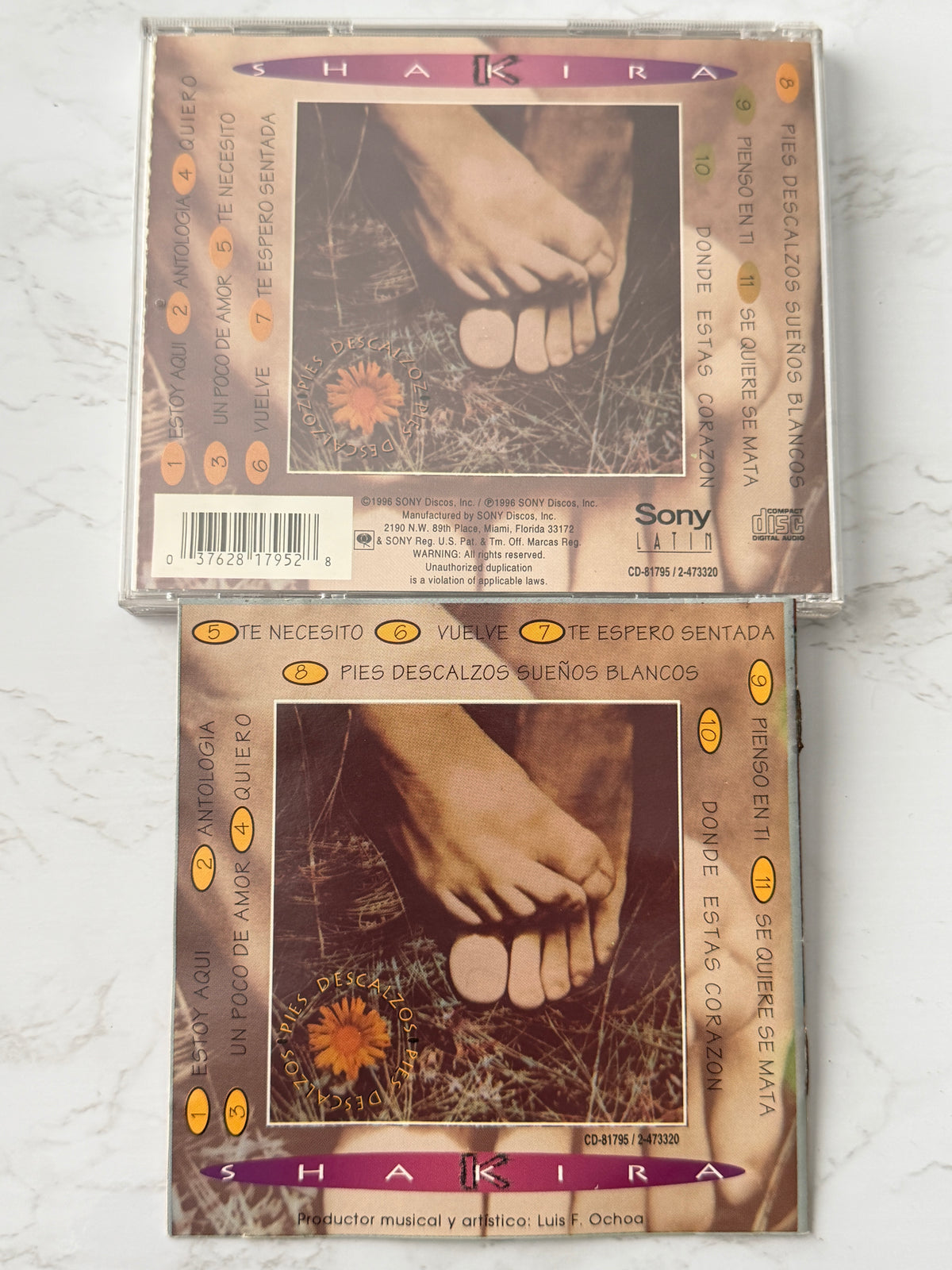 Shakira – Pies Descalzos (1996)