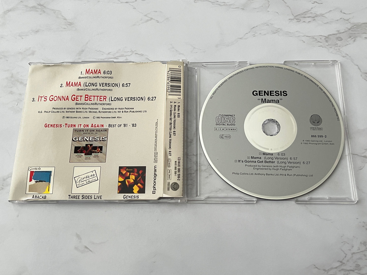 Genesis – Mama (CD Maxi-Single) (1983) [ORIGINAL GERMAN]