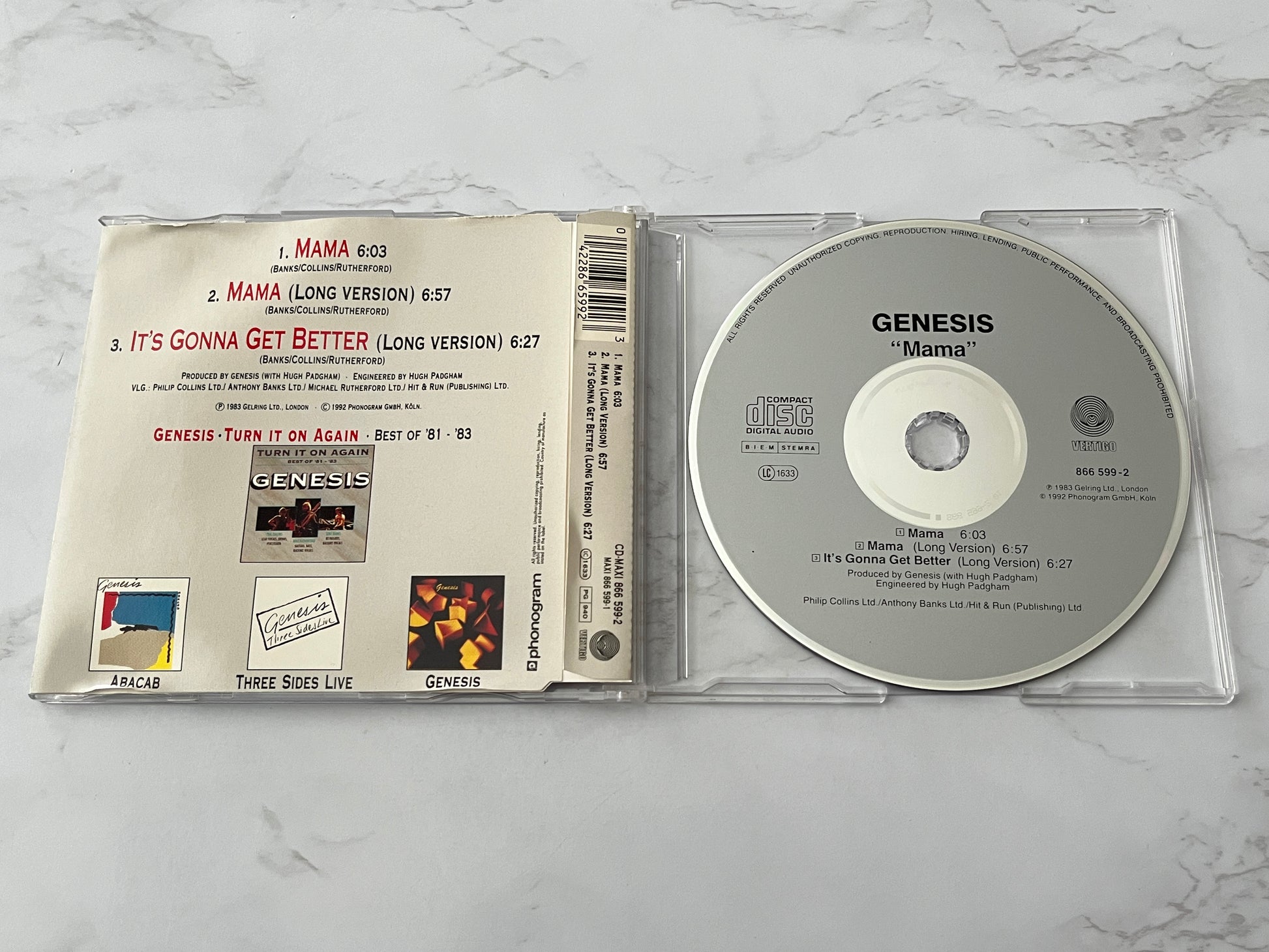 Genesis – Mama (CD Maxi-Single) (1983) [ORIGINAL GERMAN]