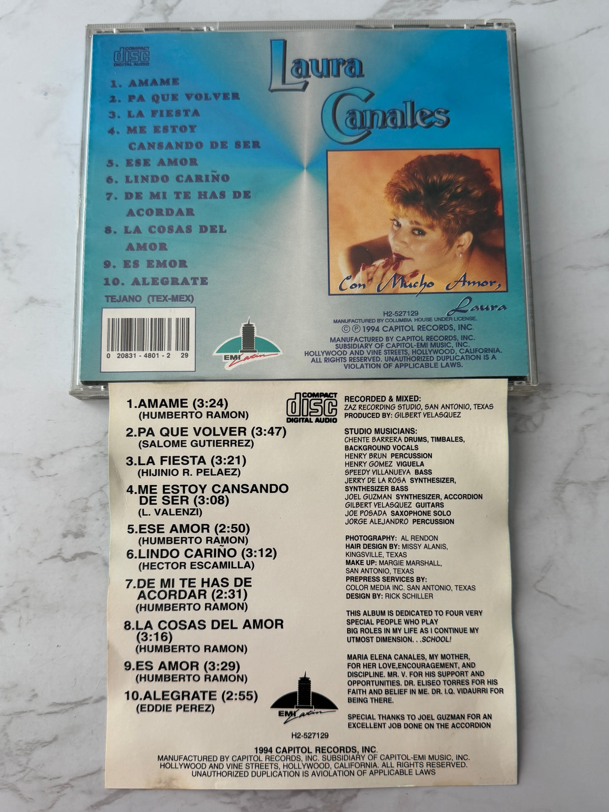 Laura Canales – Con Mucho Amor, Laura (1994)
