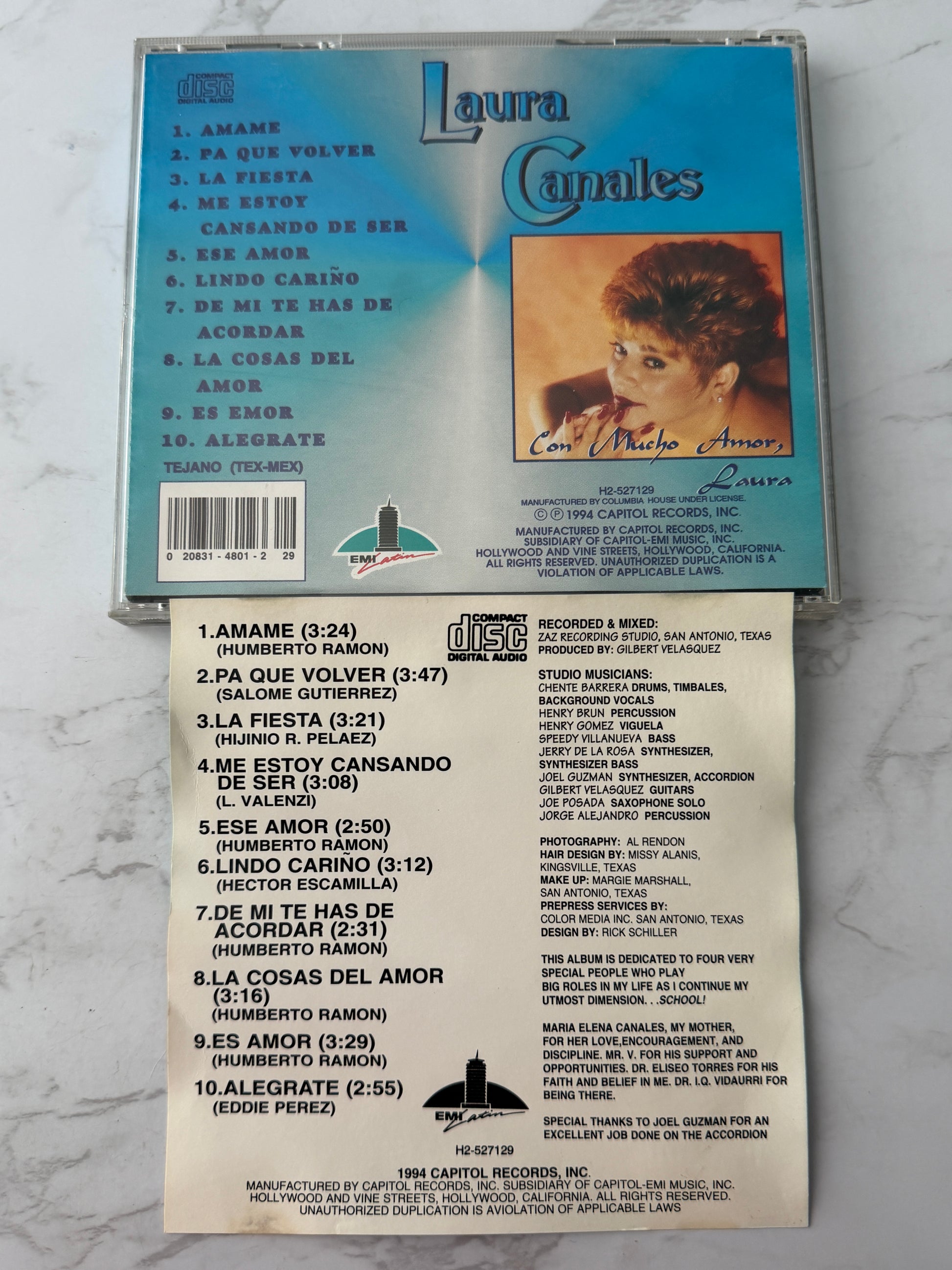 Laura Canales – Con Mucho Amor, Laura (1994)