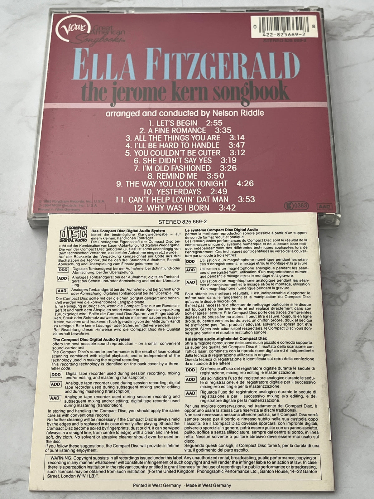 Ella Fitzgerald – The Jerome Kern Songbook (1963) [W GERMANY TARGET ERA]