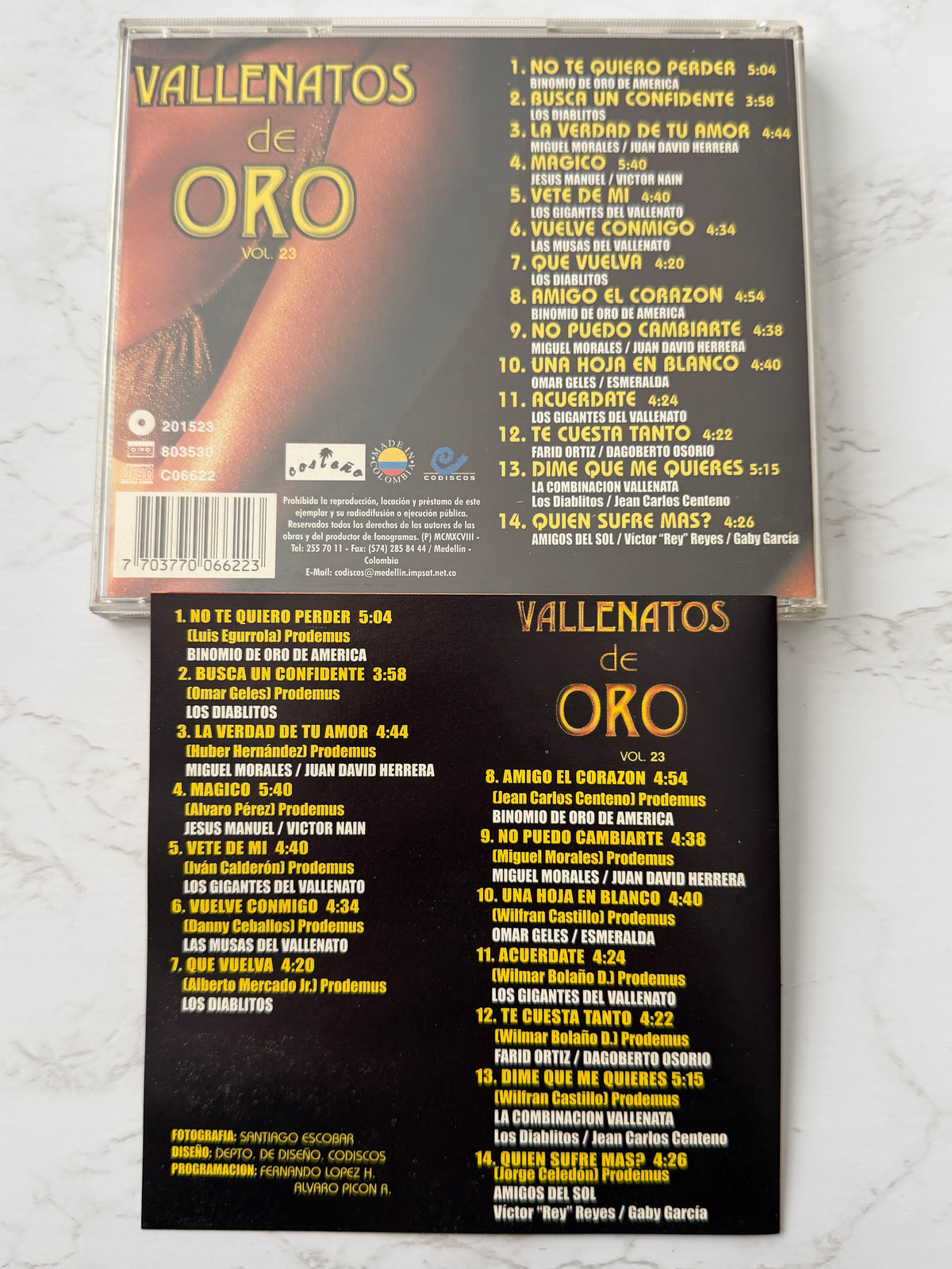 Vallenatos De Oro Vol. 23 (1998)