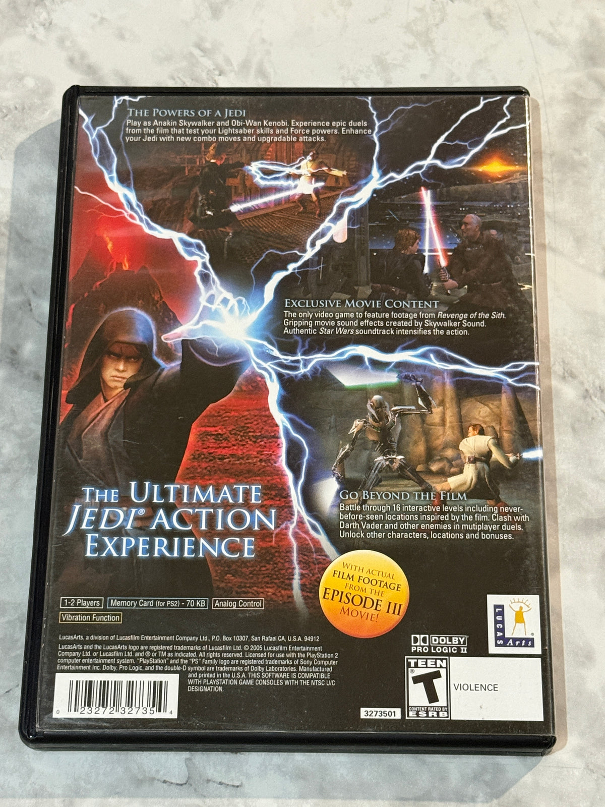 Star Wars Episode III Revenge Of The Sith PS2 CIB Complete w/Manual LucasArts