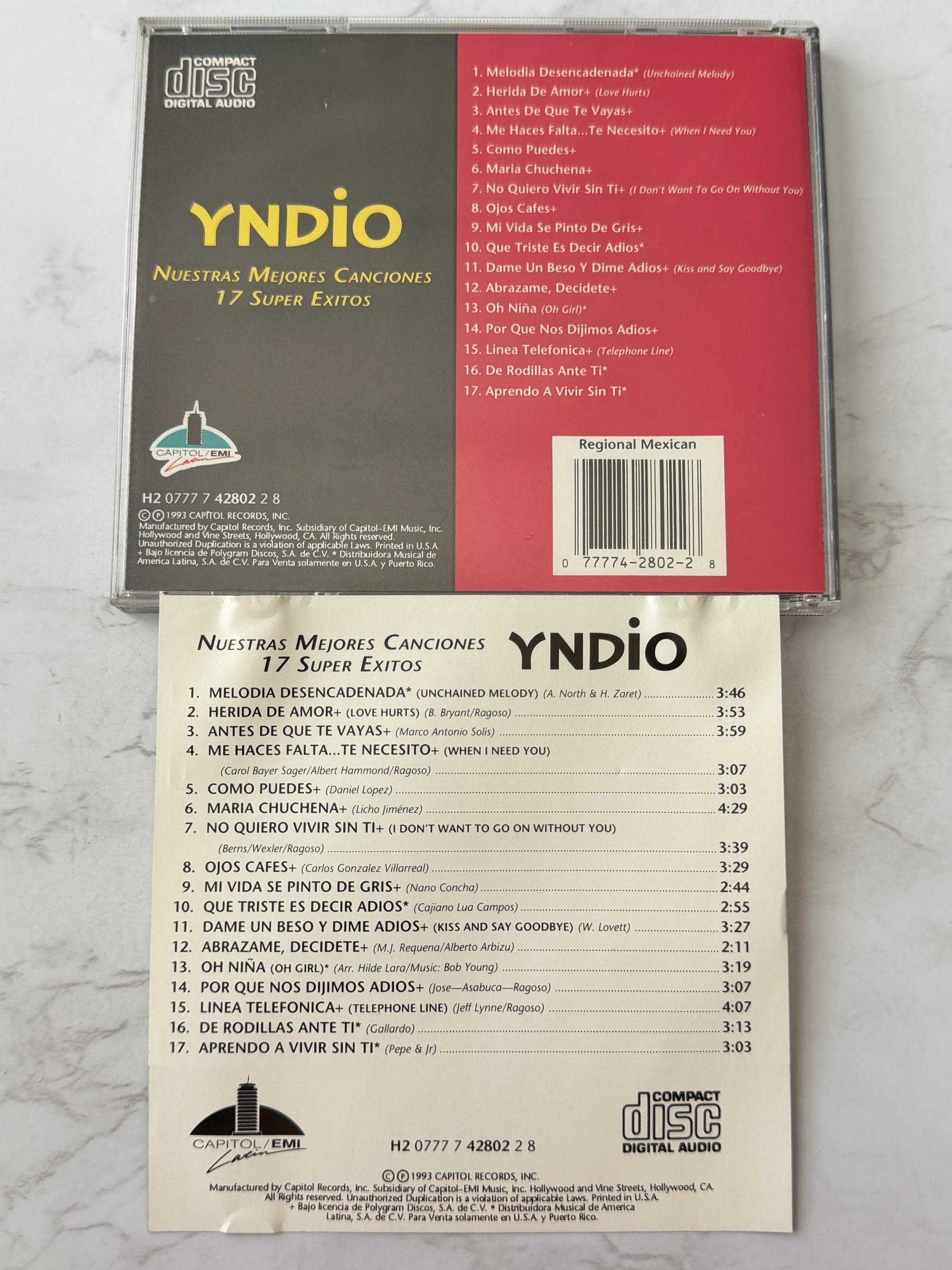 Grupo Yndio – Nuestras Mejores Canciones — 17 Súper Éxitos (1993)