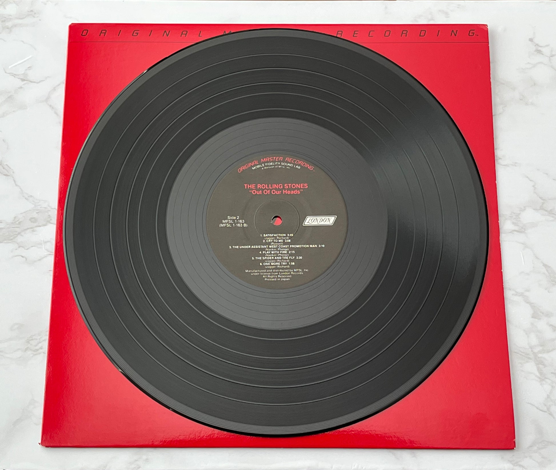 Rolling Stones Out Of Our Heads LP 1984 Mobile Fidelity MFSL 1-163 MADE IN JAPAN