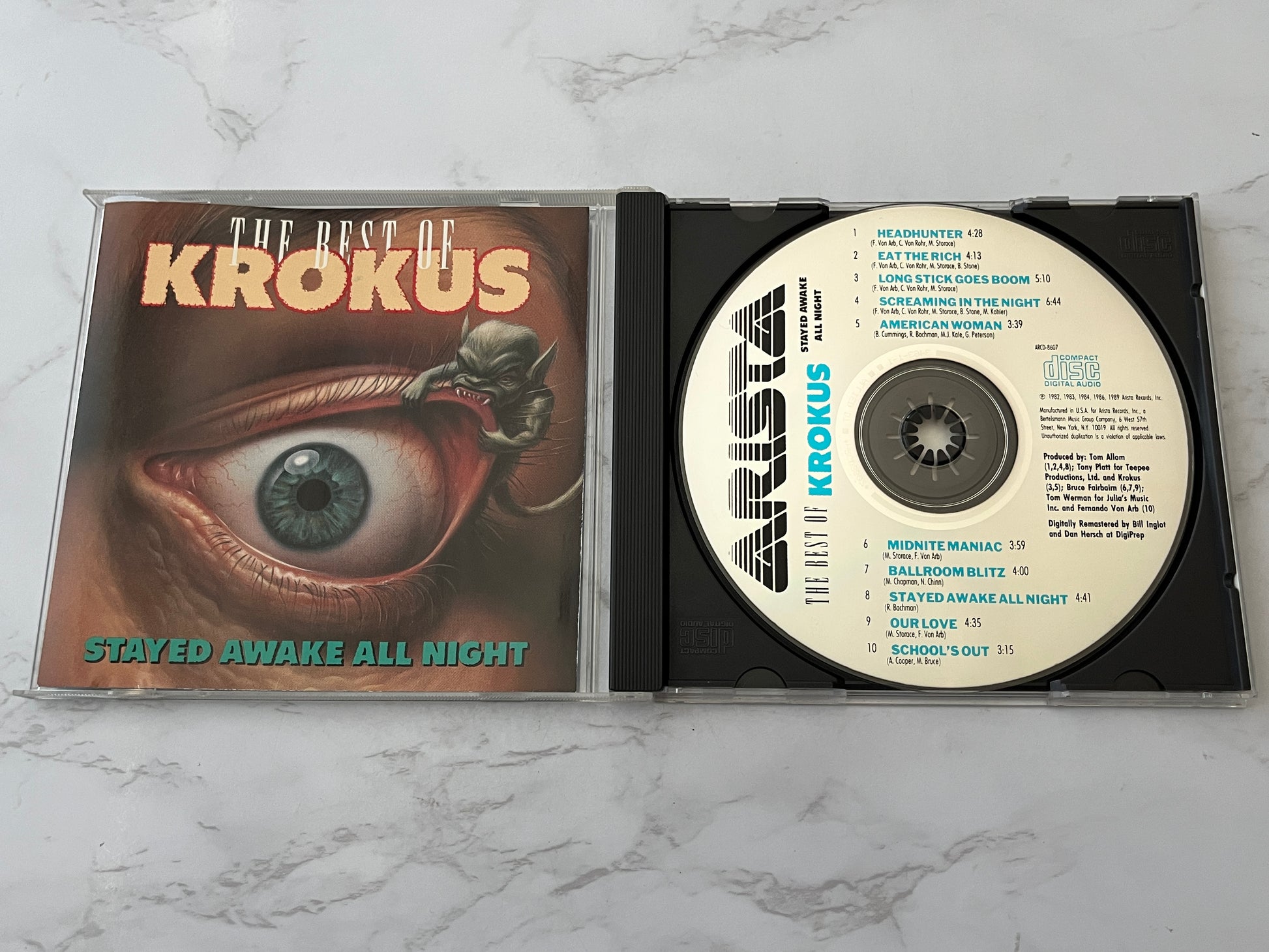 Krokus – The Best Of Krokus: Stayed Awake All Night (1989)