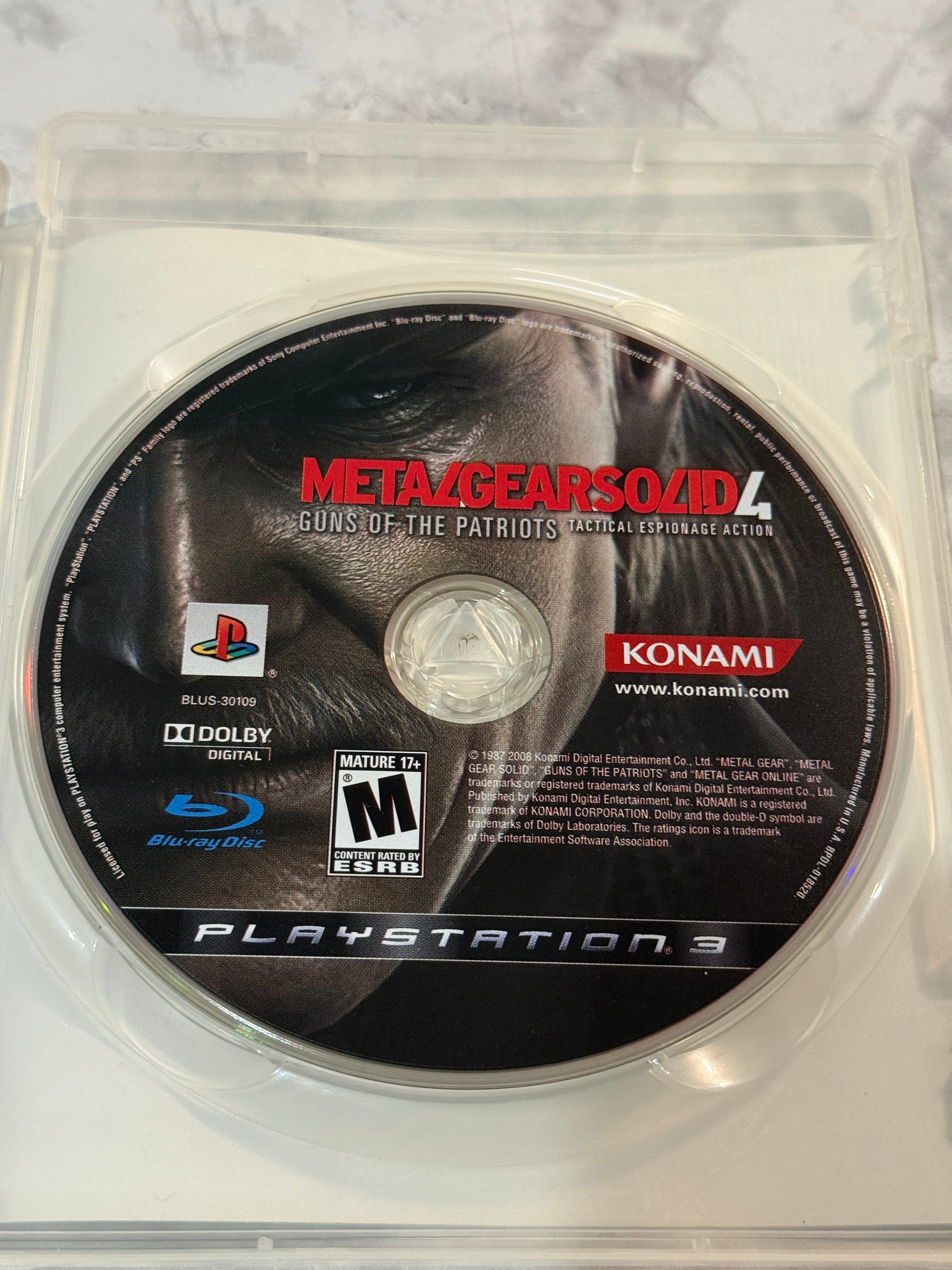 Metal Gear Solid 4 Guns Of The Patriots PS3 CIB Complete w/Manual Kojima