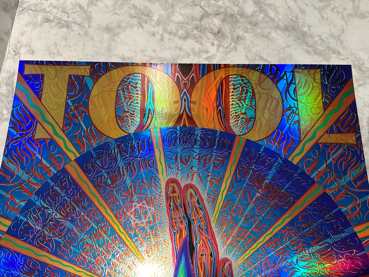 TOOL Concert Poster Cleveland OH 3/20/2022 Alex Grey Foil Numbered 481/850 RARE!