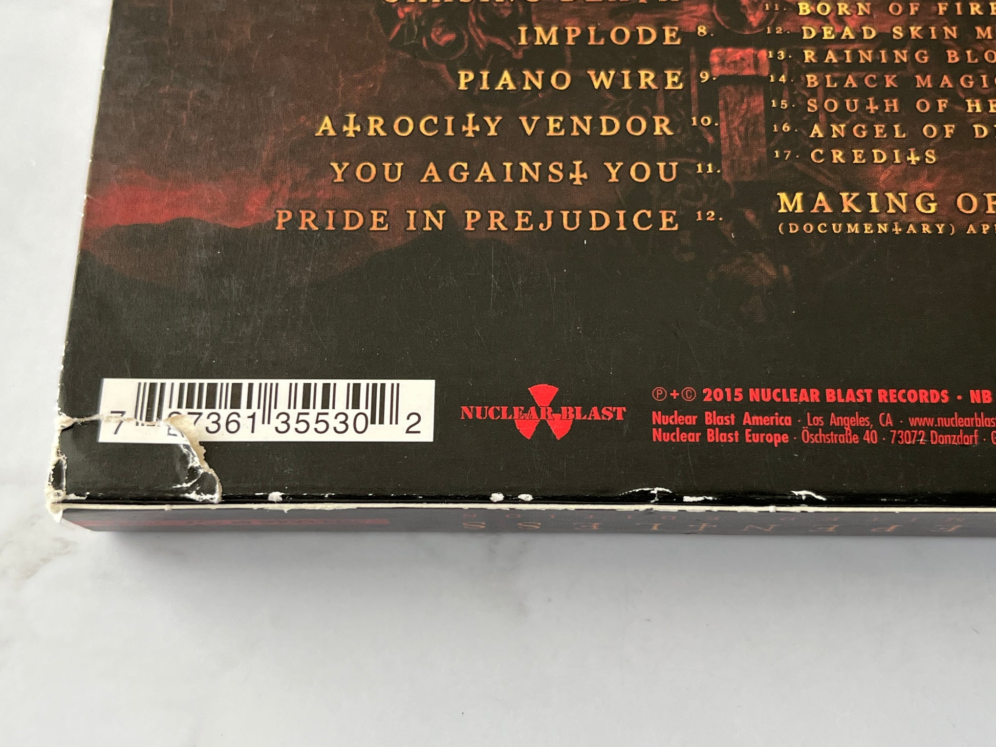 Slayer – Repentless (CD + Blu-ray Limited Edition) (2015)