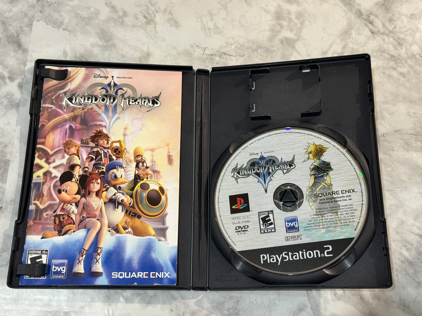 Kingdom Hearts II PS2 Black Label CIB Complete w/Manual Square Enix Disney