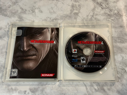 Metal Gear Solid 4 Guns Of The Patriots PS3 CIB Complete w/Manual Kojima