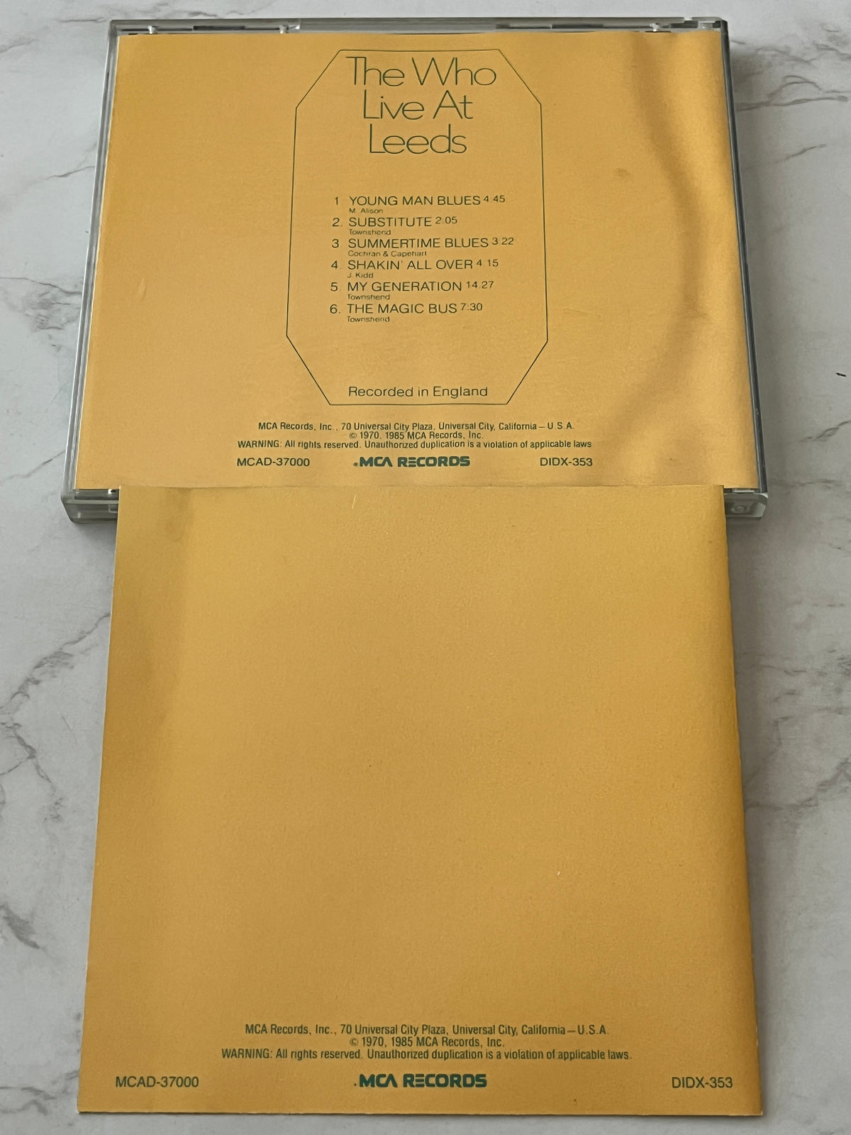 The Who – Live At Leeds (1985) [JAPAN TARGET ERA]